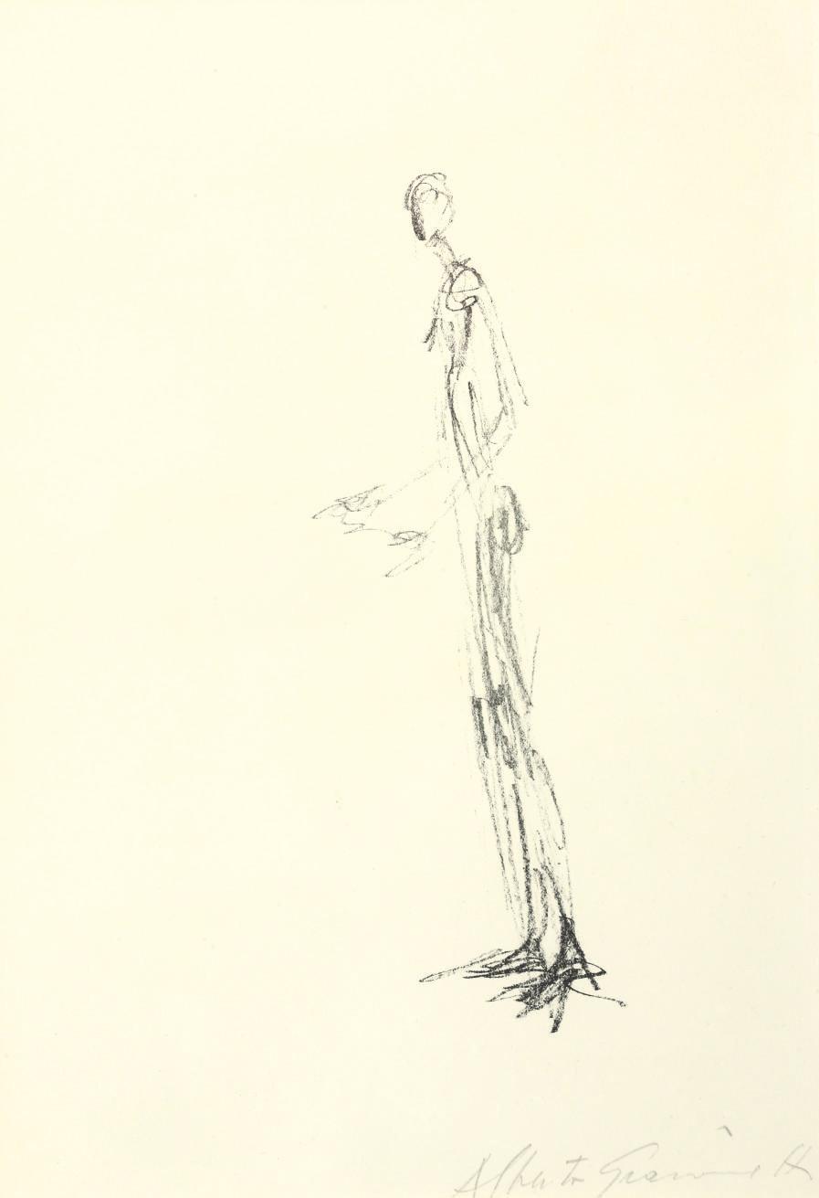 Man Standing (Homme debout), from L'Atelier d'Alberto Giacometti (Lust 101) by Alberto 