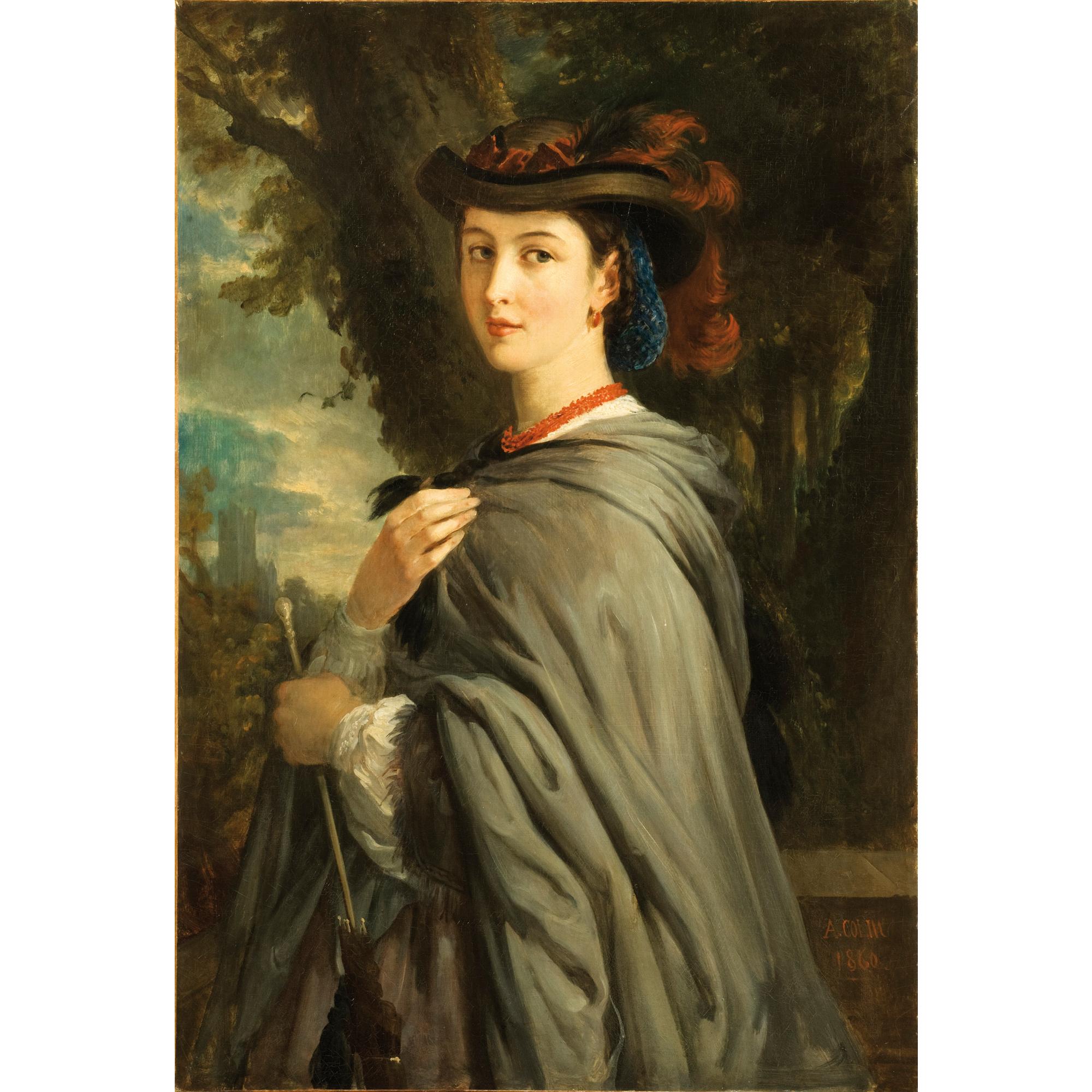 Portrait De Madame Cavalli by Alexandre Marie Colin | Art.Salon