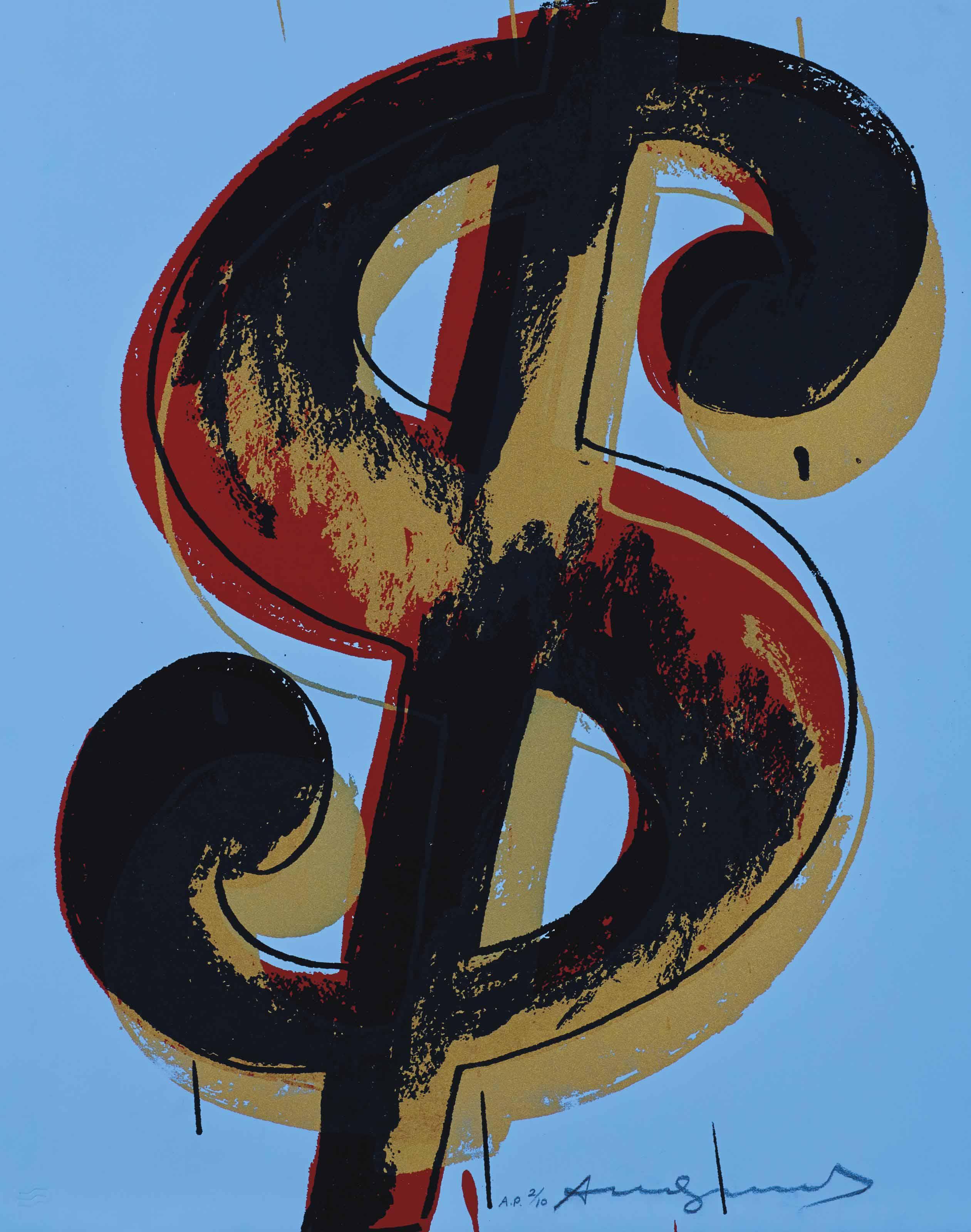 Dollar Sign By Andy Warhol 