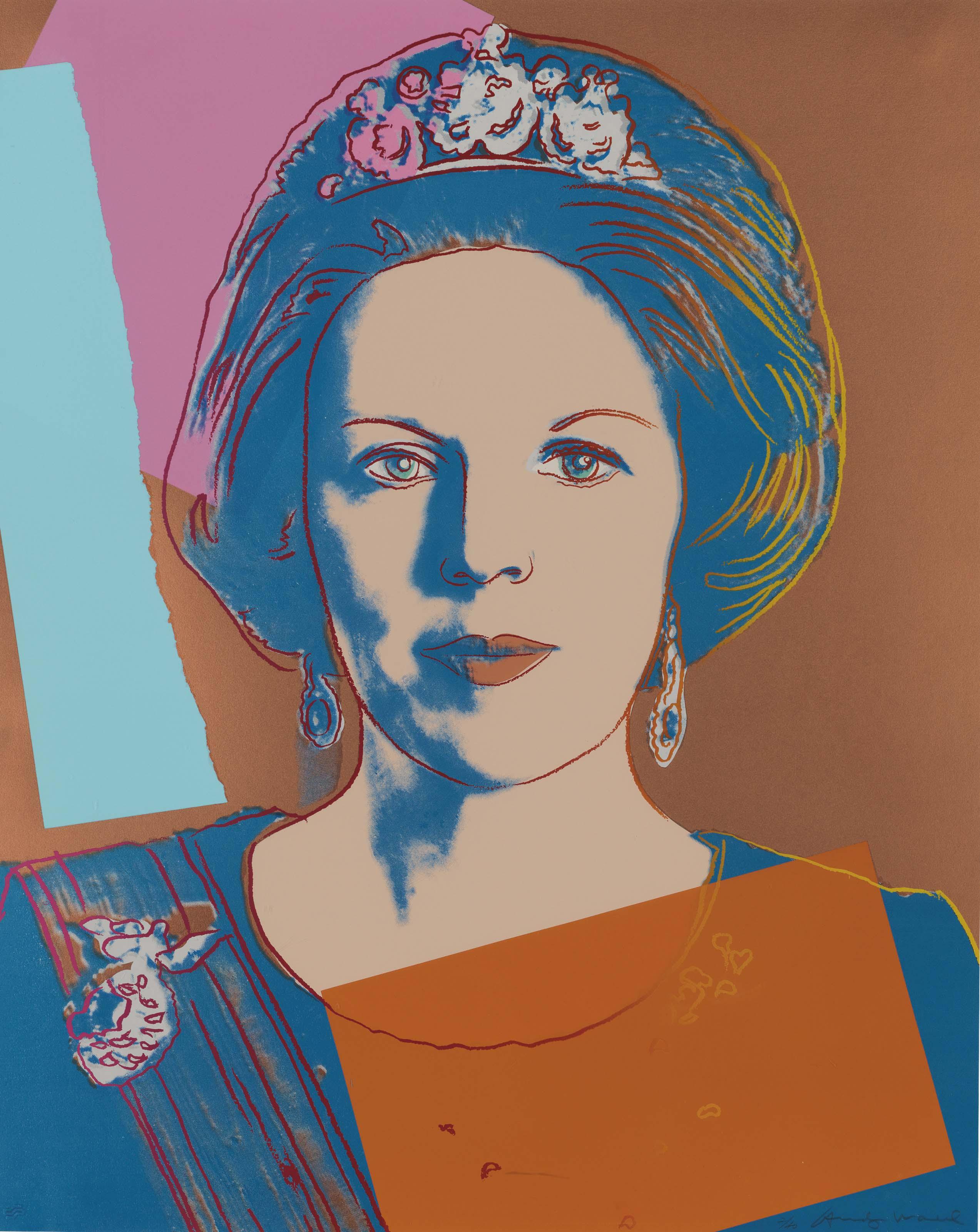 Queen Beatrix Of The Netherlands, From Reigning Queens By Andy Warhol ...