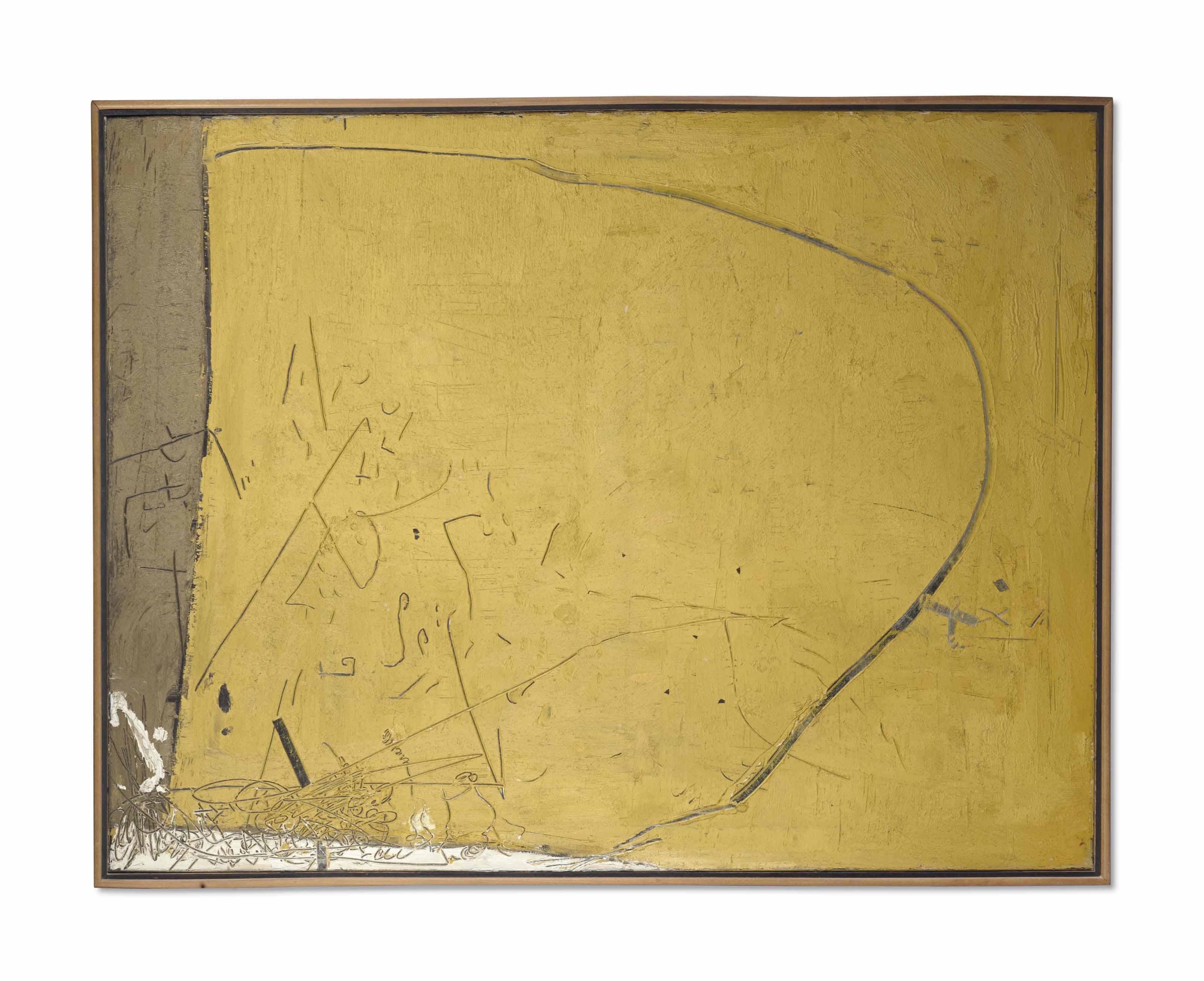 Peinture jaune No. XXIV by Antoni Tàpies | Art.Salon