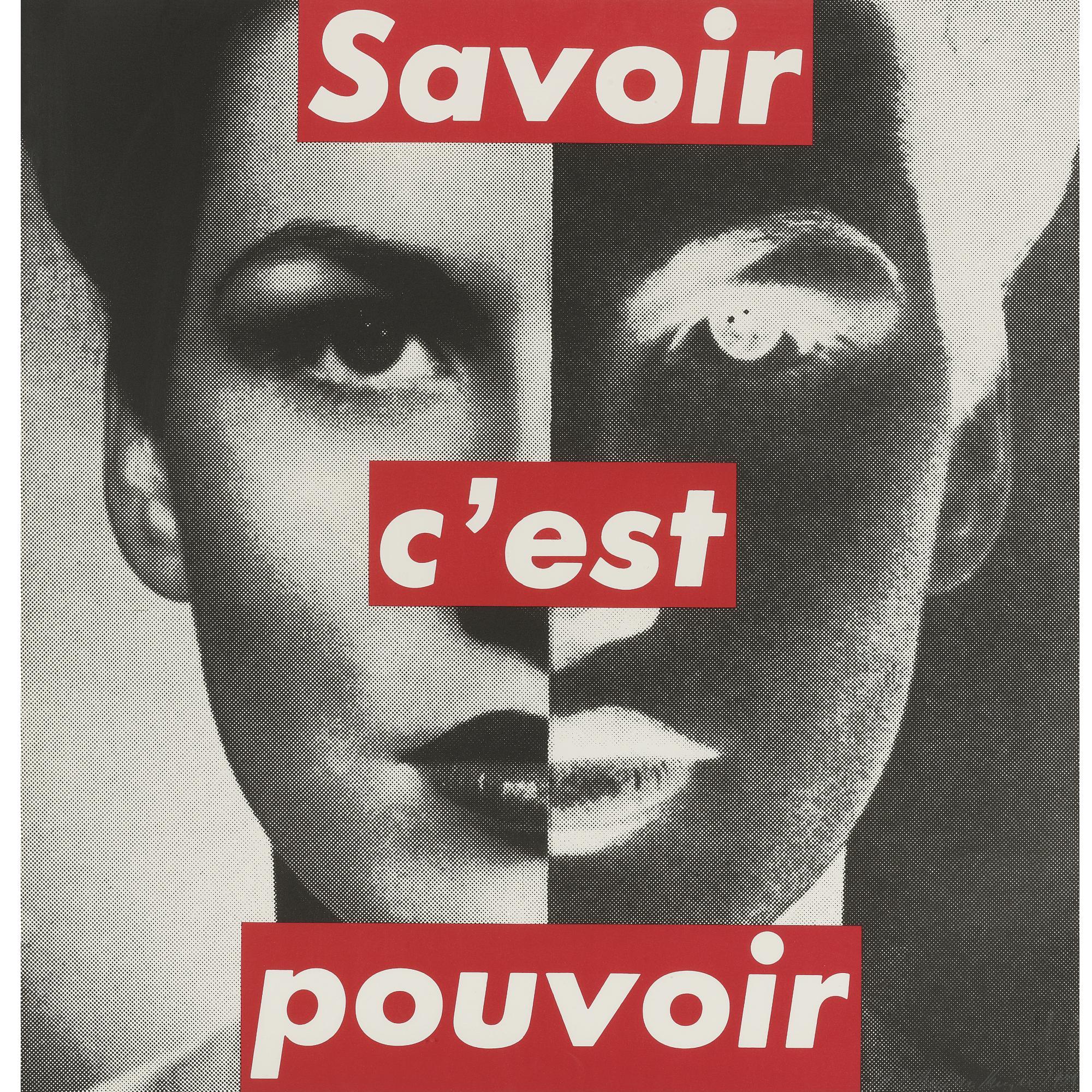 untitled-savoir-c-est-pouvoir-by-barbara-kruger-art-salon