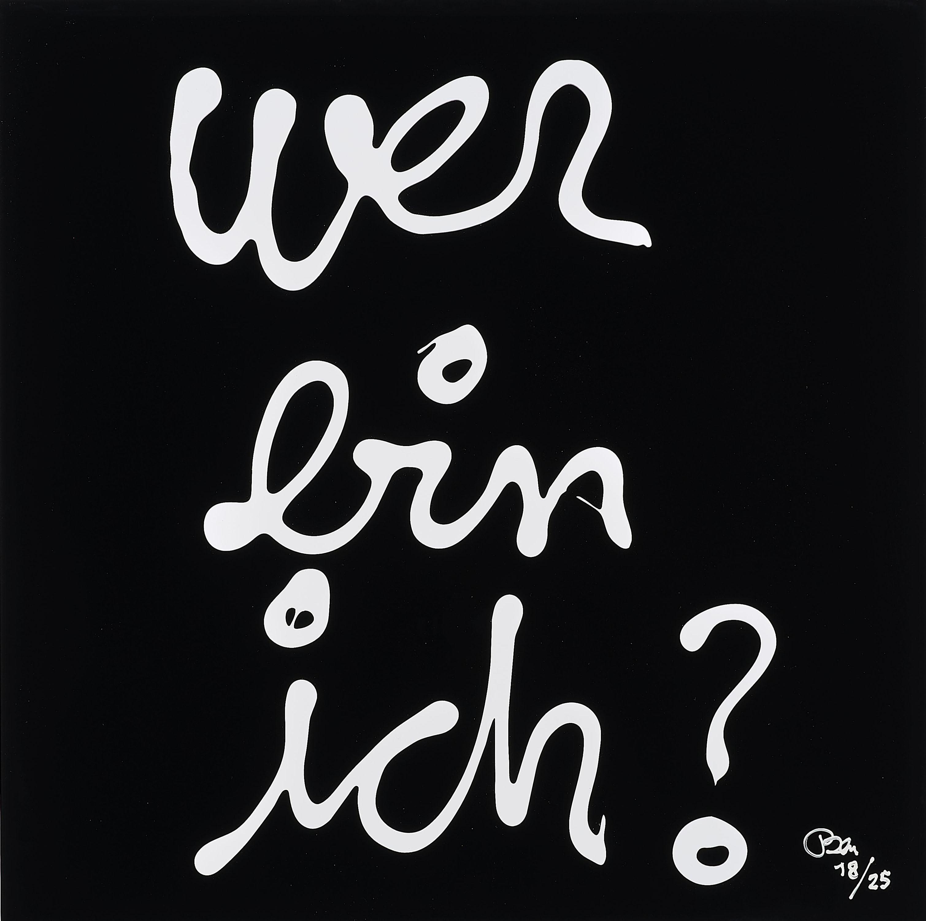 Wer Bin Ich By Ben Vautier Artsalon 