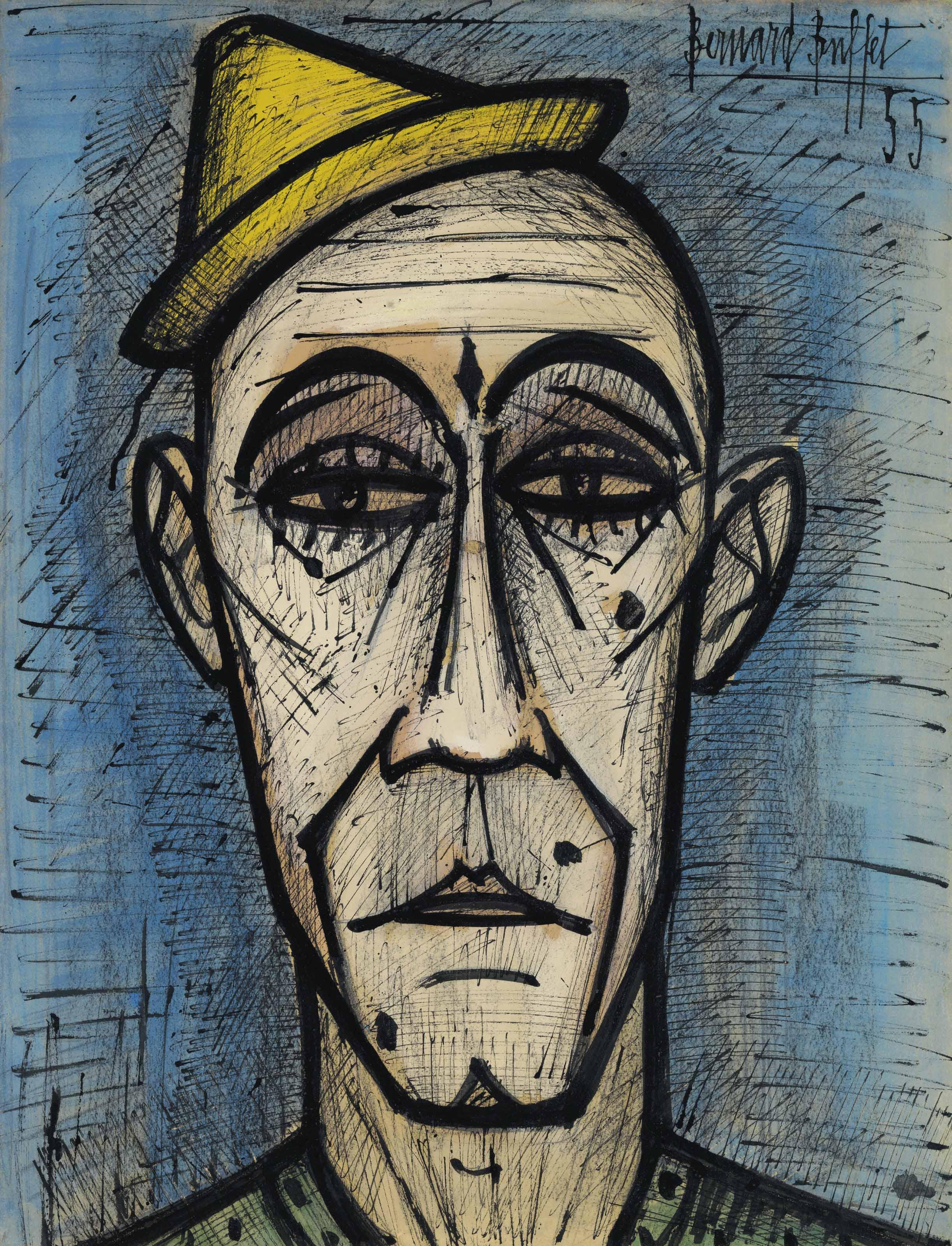 Tete Le good Clown - Bernard Buffet