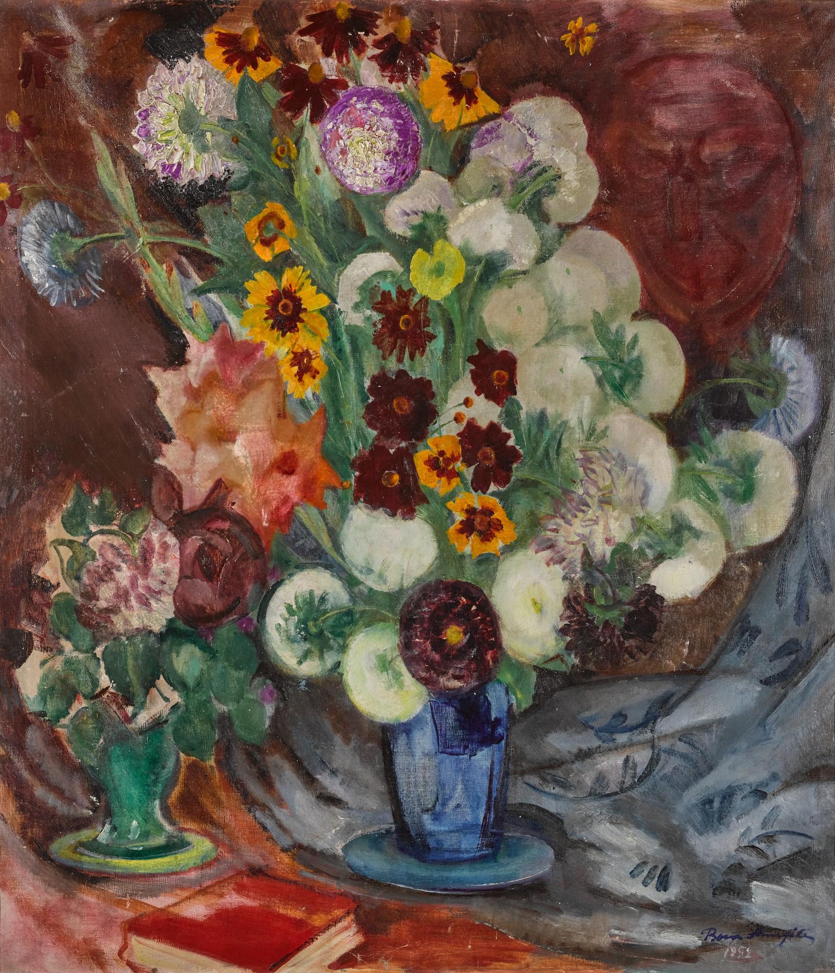 Flowers with a Book by Boris Izrailevich Anisfeld | Art.Salon