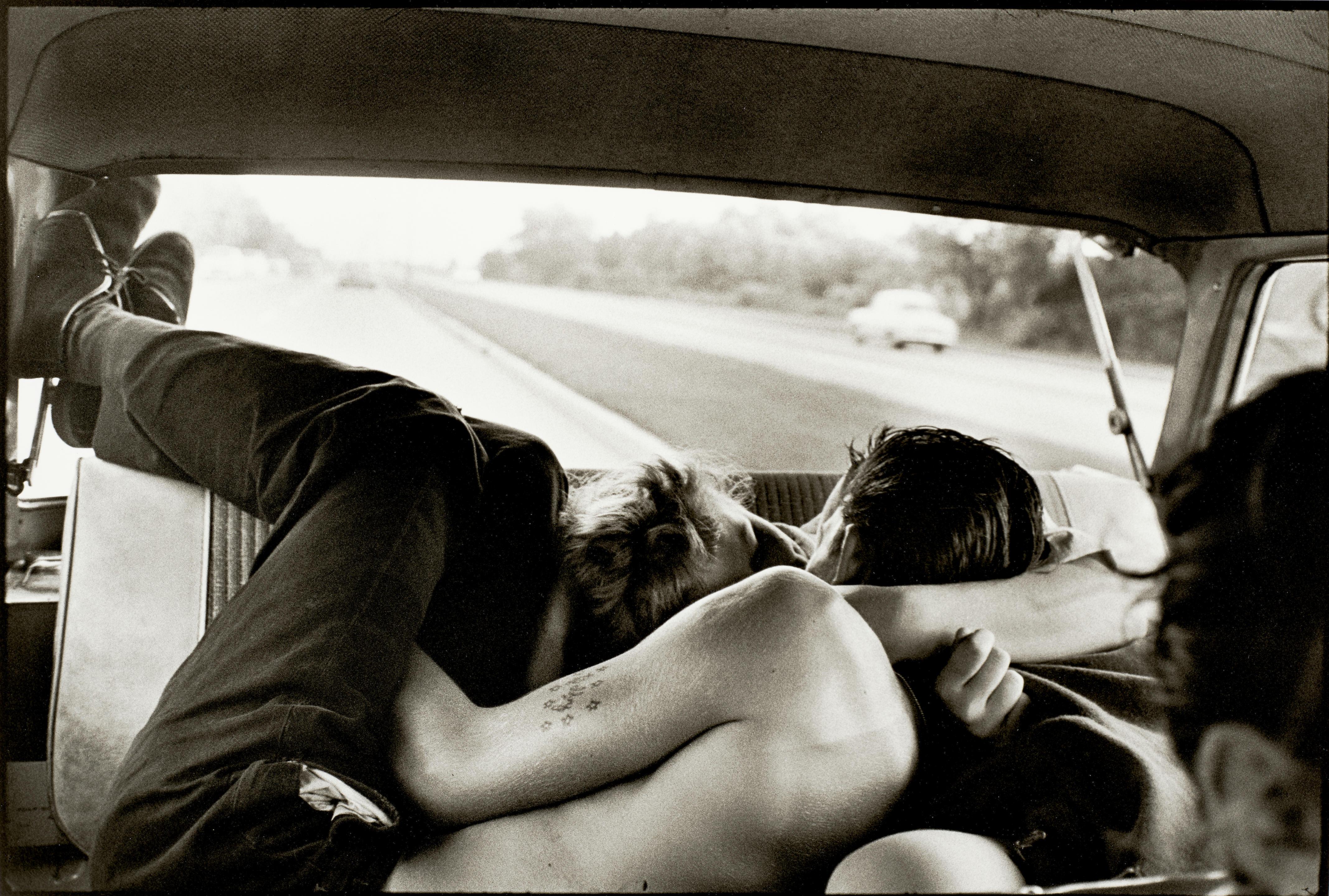 Brooklyn Gang (Couple Kissing in the Backseat of a Car) by Bruce Davidson |  Art.Salon