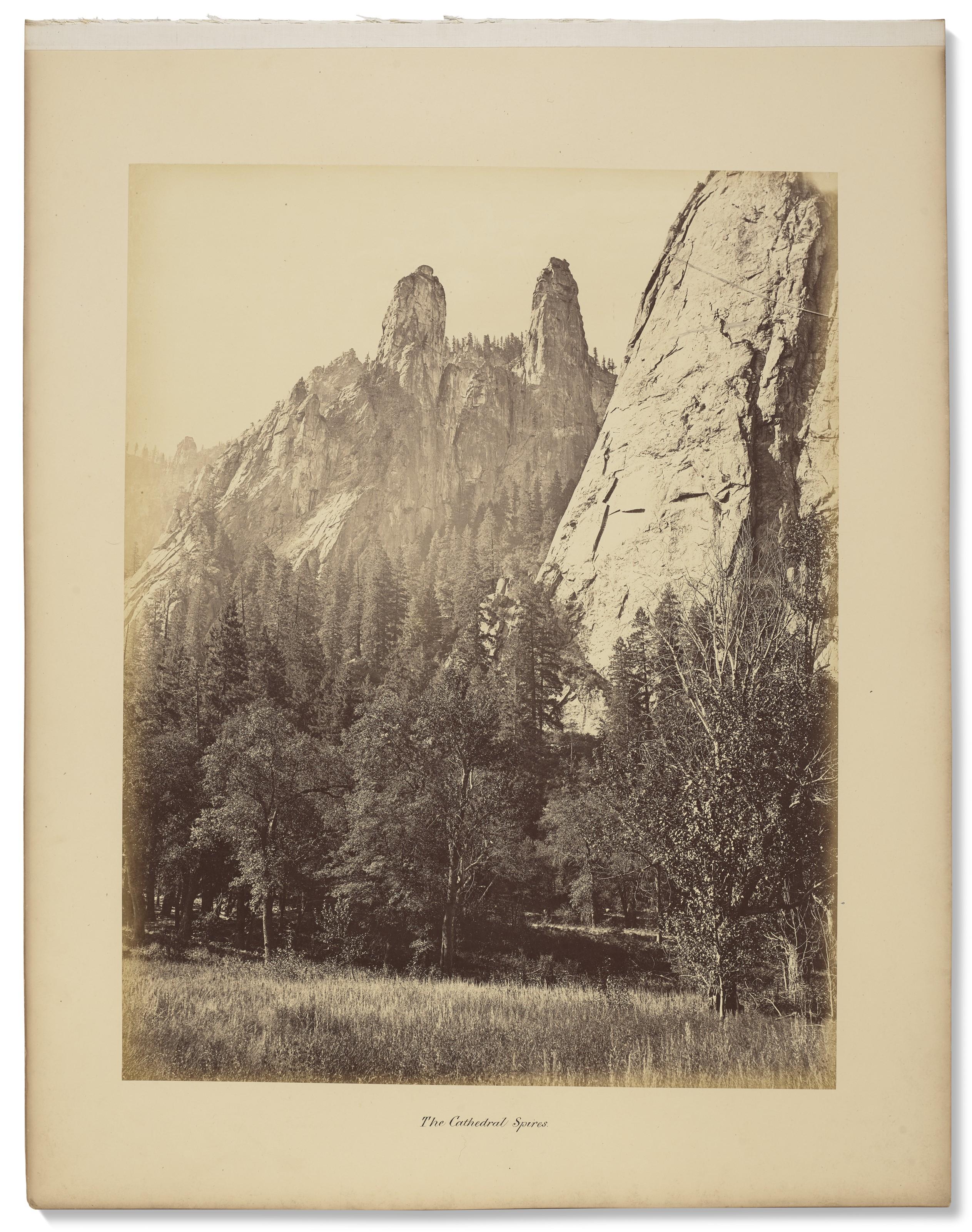 Cathedral Spires, Yosemite, 1865-1866 By Carleton E. Watkins | Art.Salon