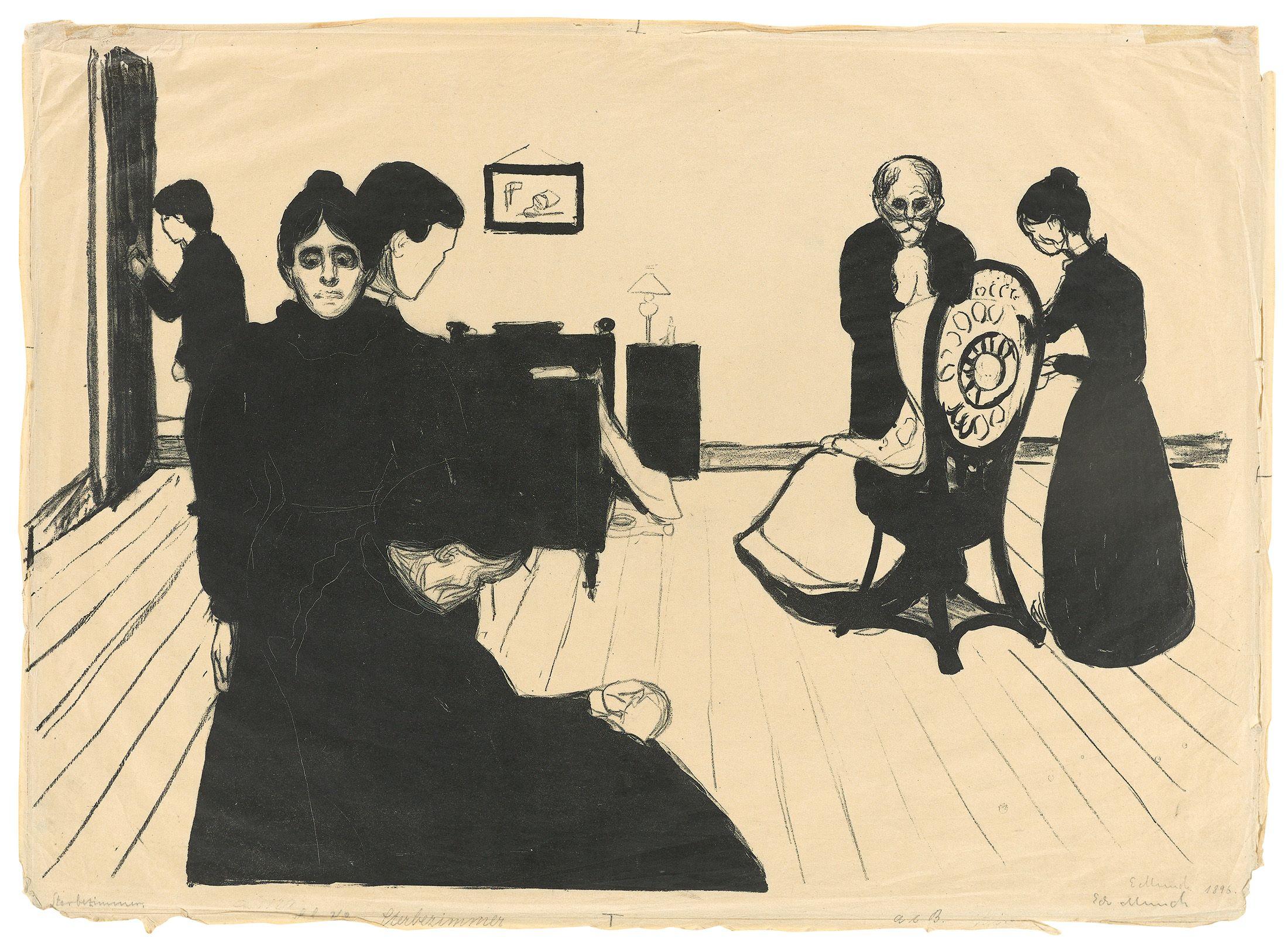 „der Tod Im Krankenzimmer“ By Edvard Munch Art Salon