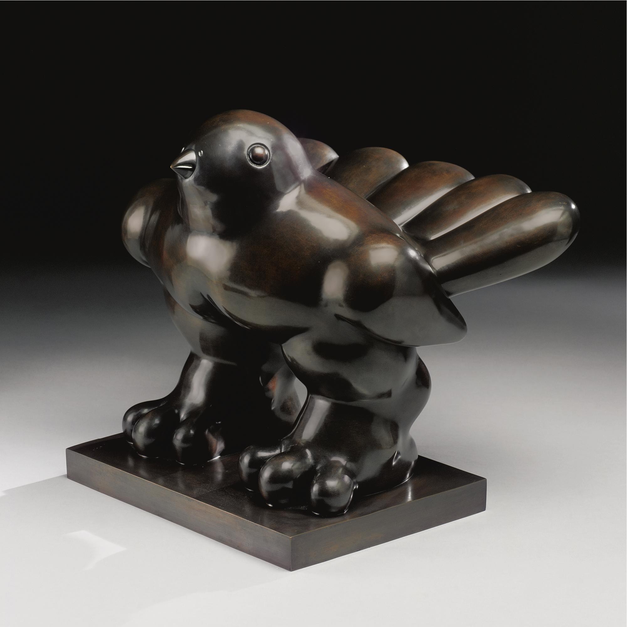 fernando botero bird sculpture