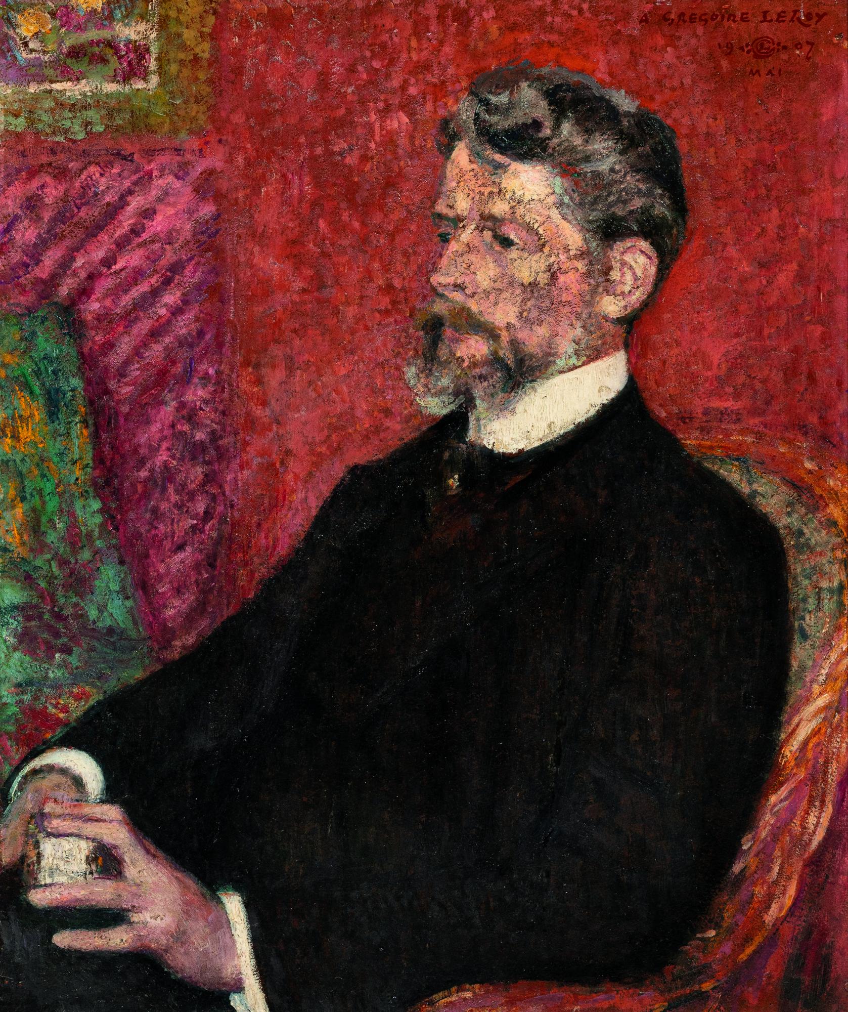 Portrait Of Grégoire Le Roy (1862-1941) by Georges Lemmen | Art.Salon