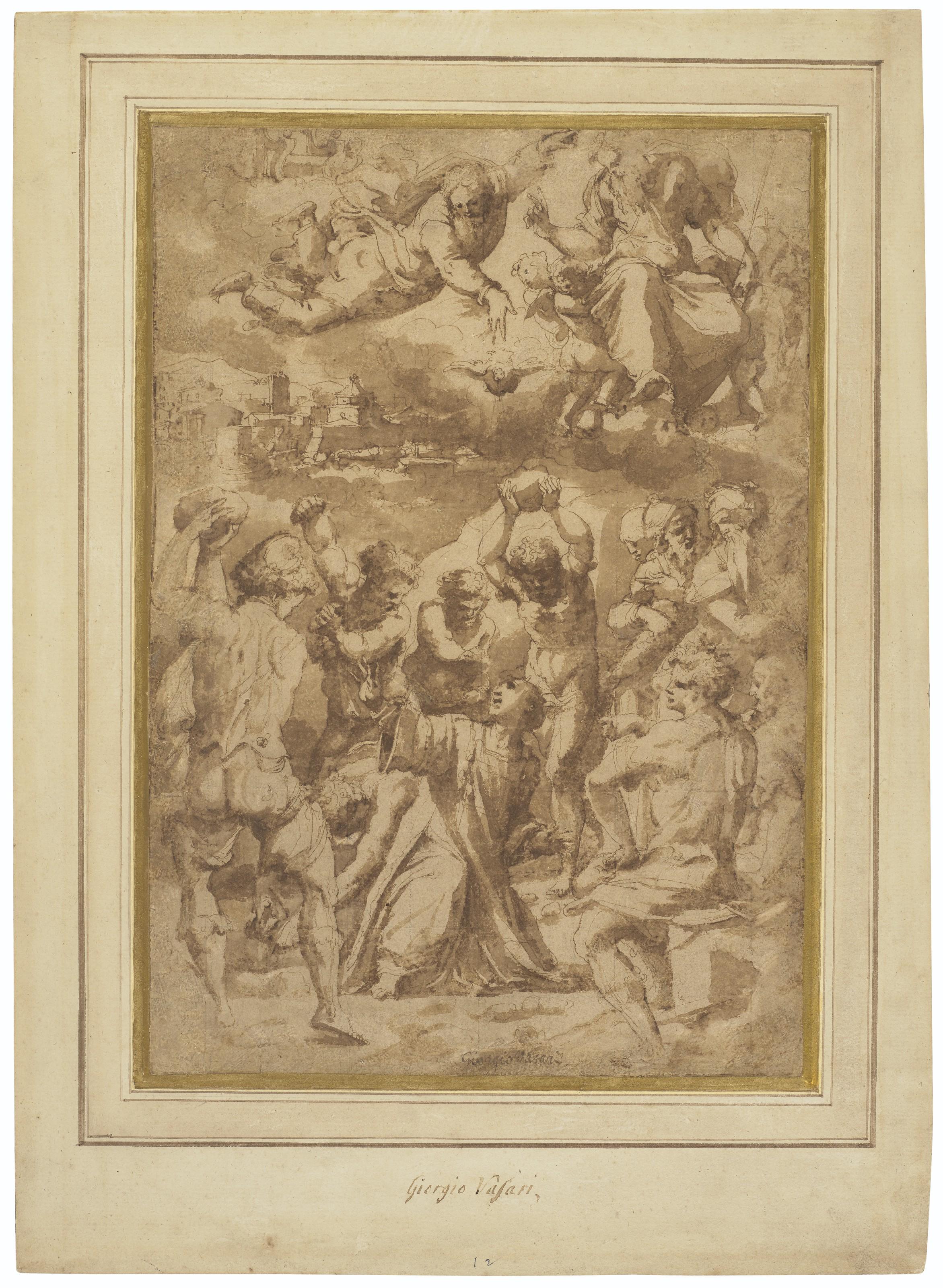 The Stoning of Saint Stephen by Giorgio Vasari | Art.Salon