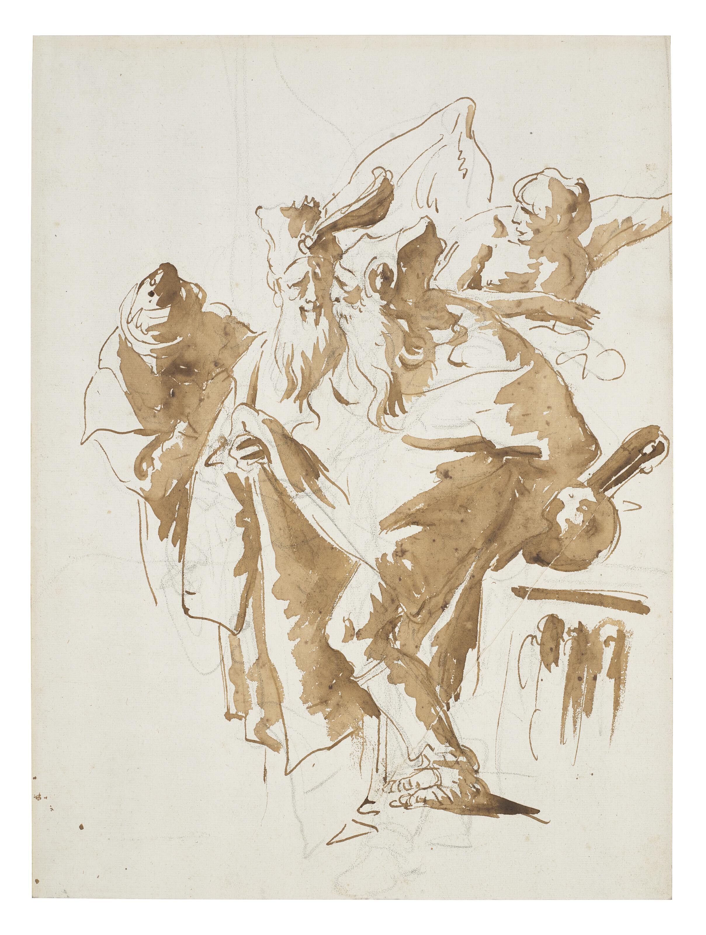 An angel addressing the three Magi by Giovanni Battista Tiepolo | Art.Salon