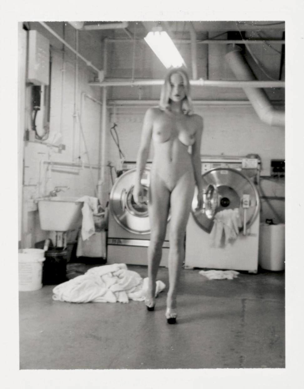 Domestic Nude III -- In The Laundry Room, Chateau Marmont, Hollywood, 1992  by Helmut Newton | Art.Salon