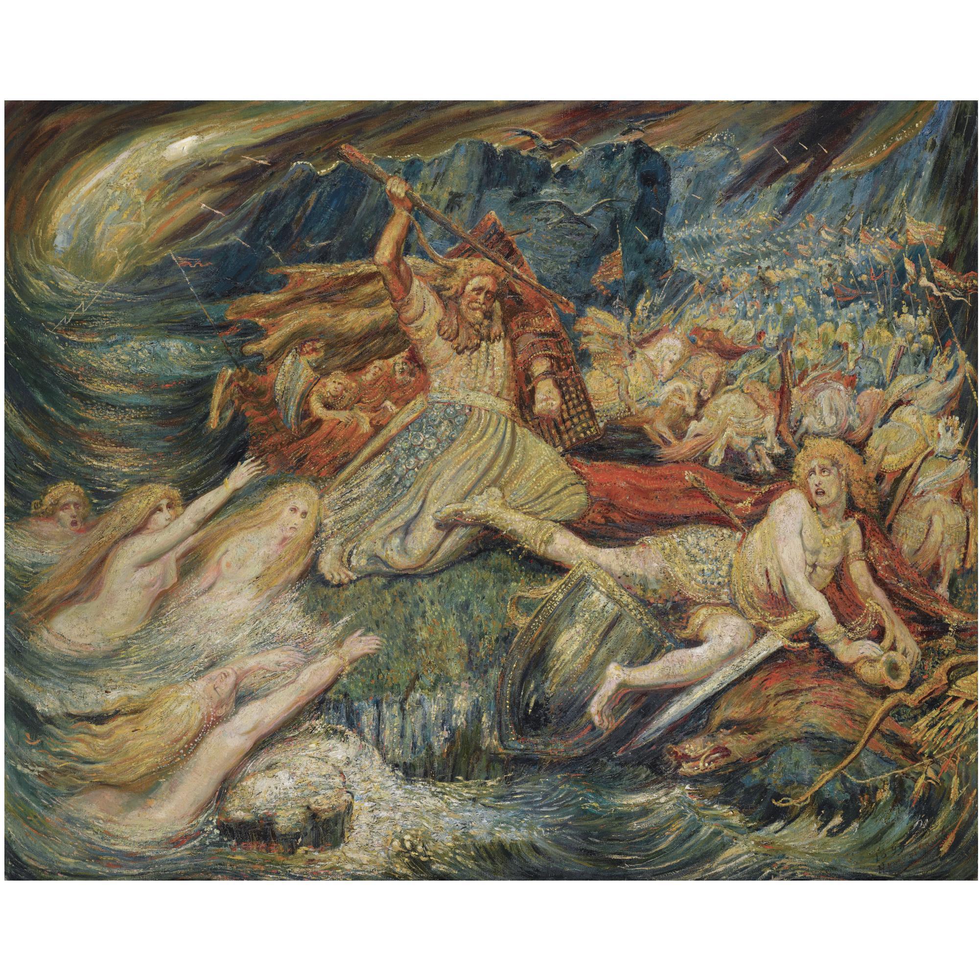 French La Mort De Siegfried by Henri Degroux | Art.Salon