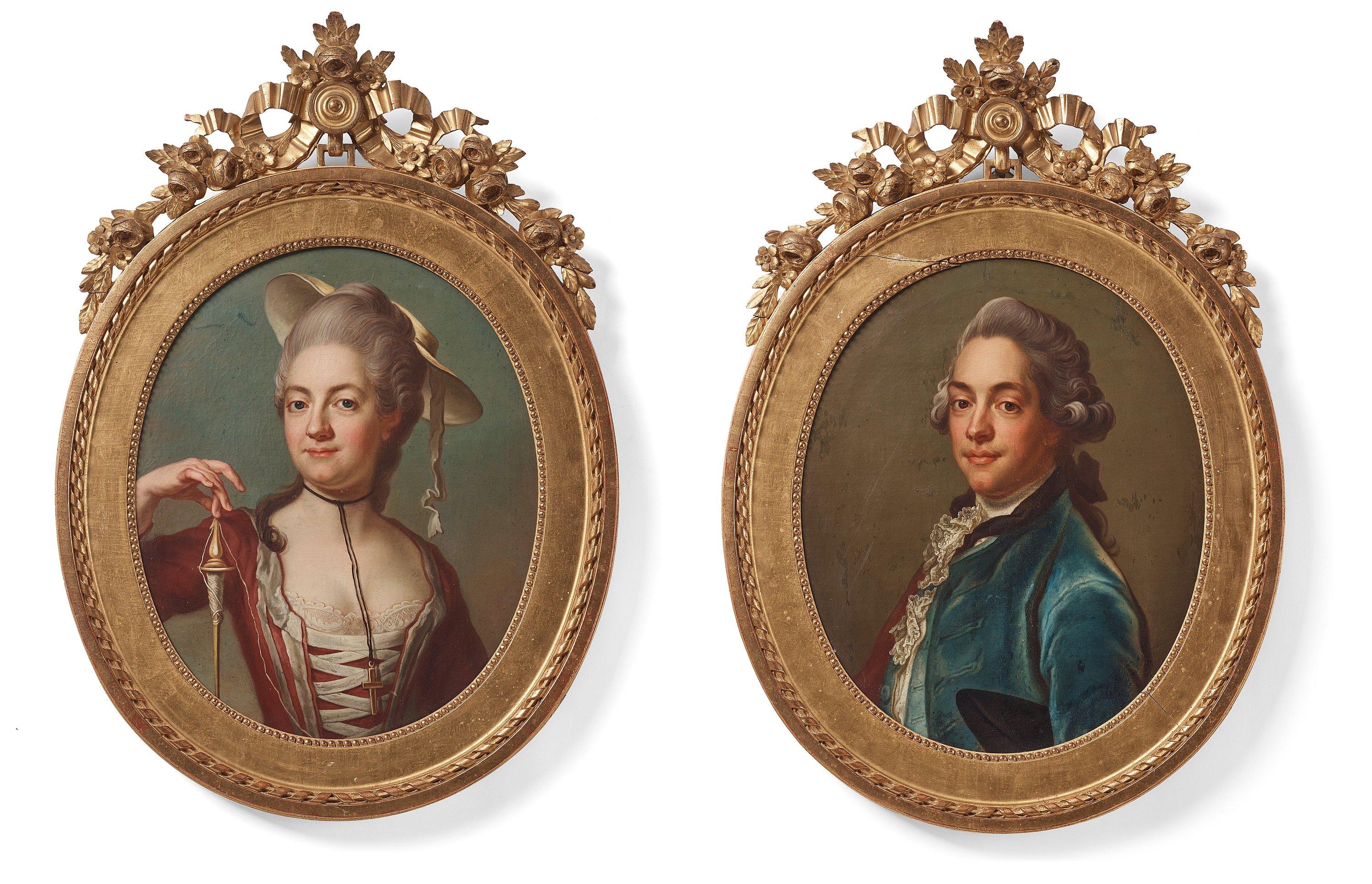 Herman af Petersens” (1743-1814) & his wife Anna Elisabet af Petersens (née  Silfverschiöld) (1747-1789). by Jakob Björck | Art.Salon