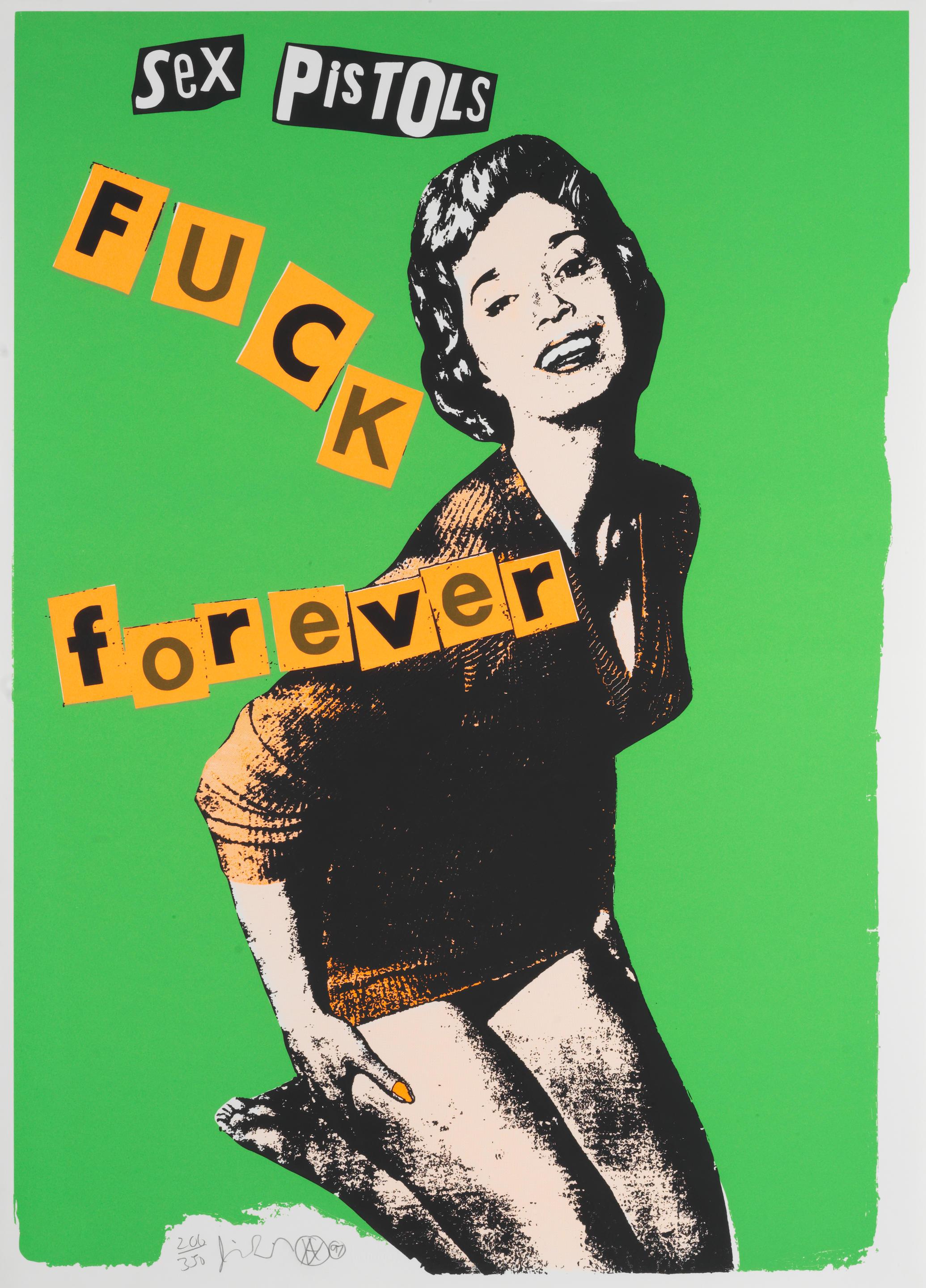 Sex Pistols: Fuck Forever (Green Colourway) by Jamie Reid | Art.Salon