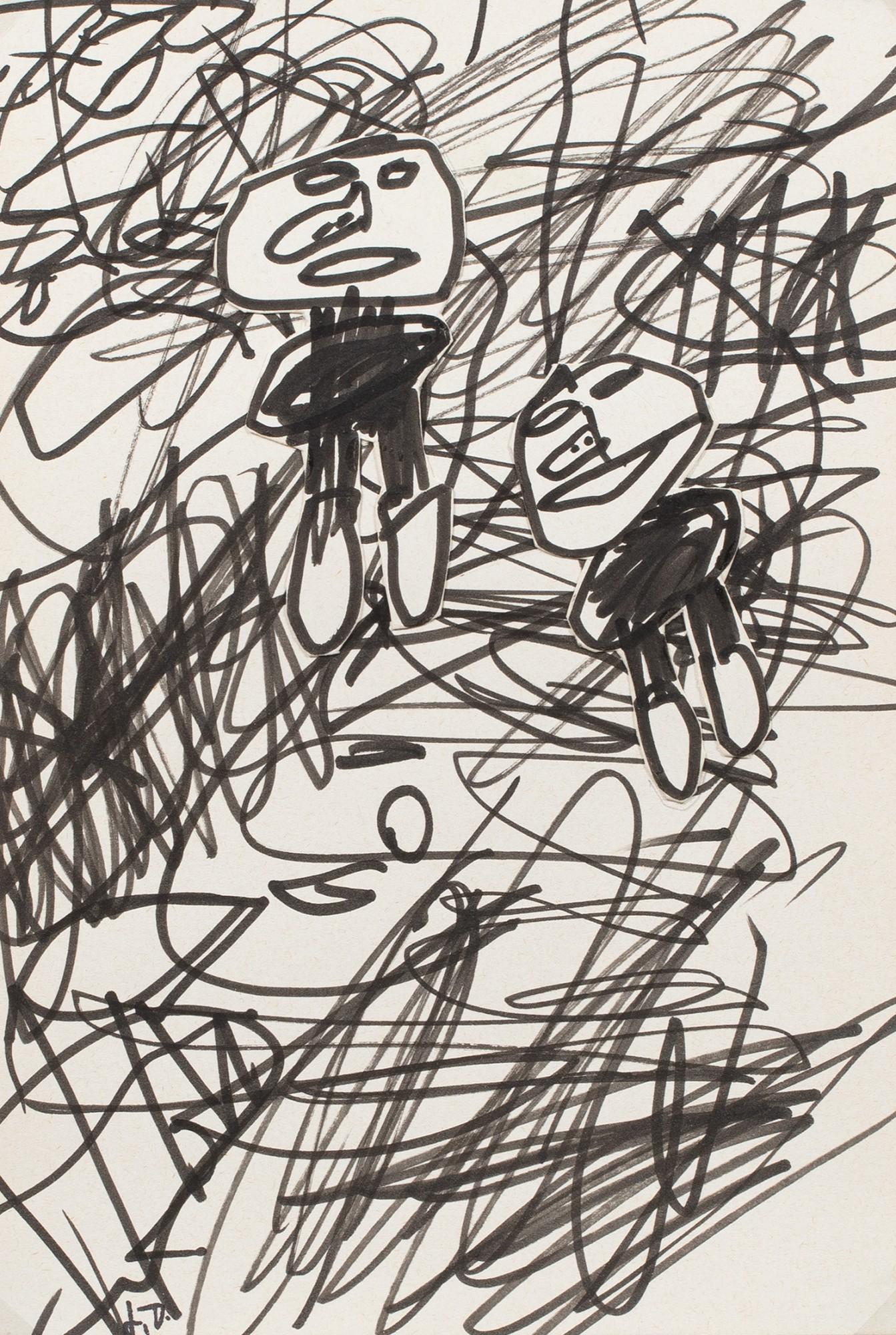 Dessin N°14 Pour Bonpiet Beau Neuille by Jean Dubuffet | Art.Salon