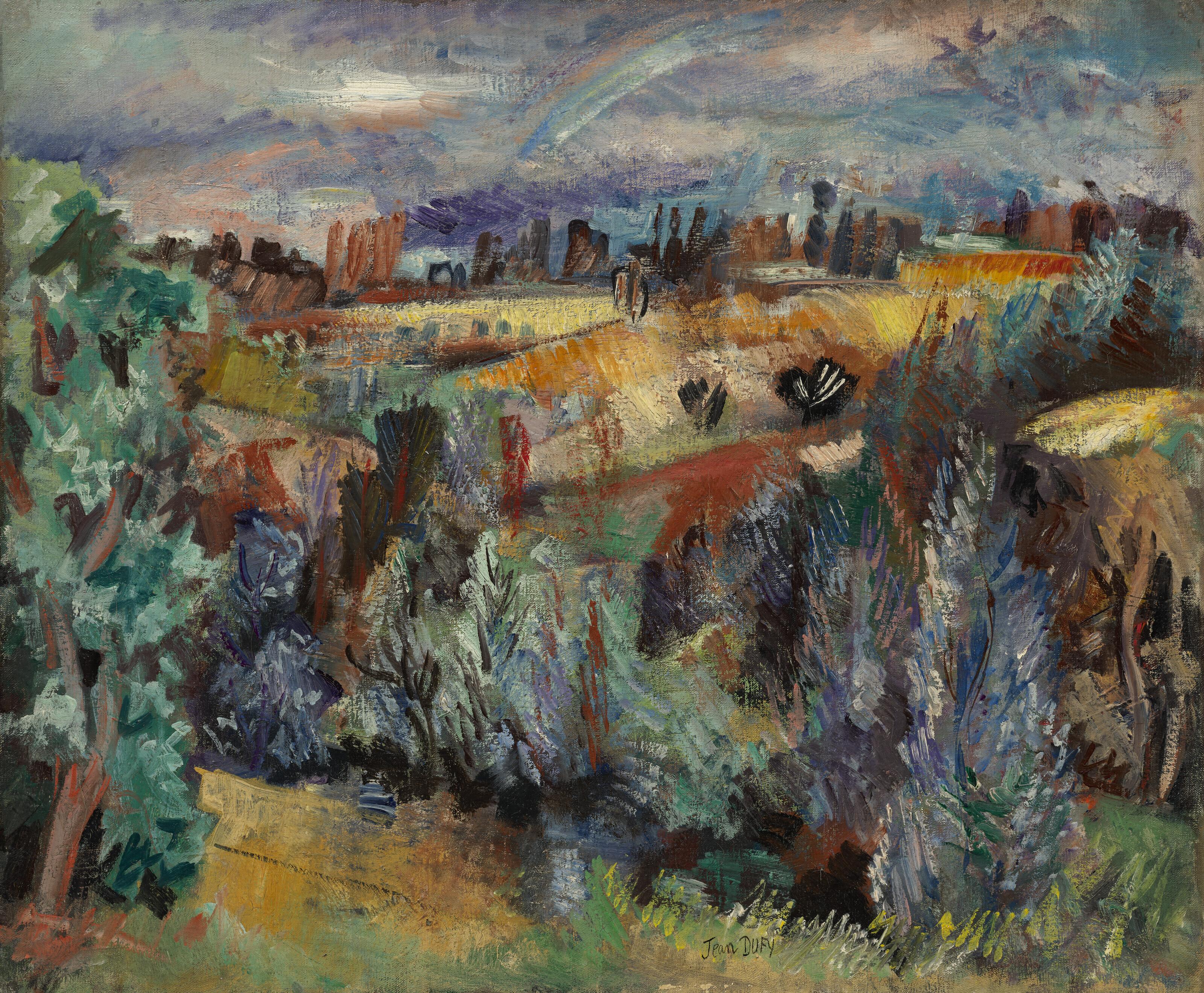 Jean Dufy、Paysage a Preuilly sur Claisse - 絵画