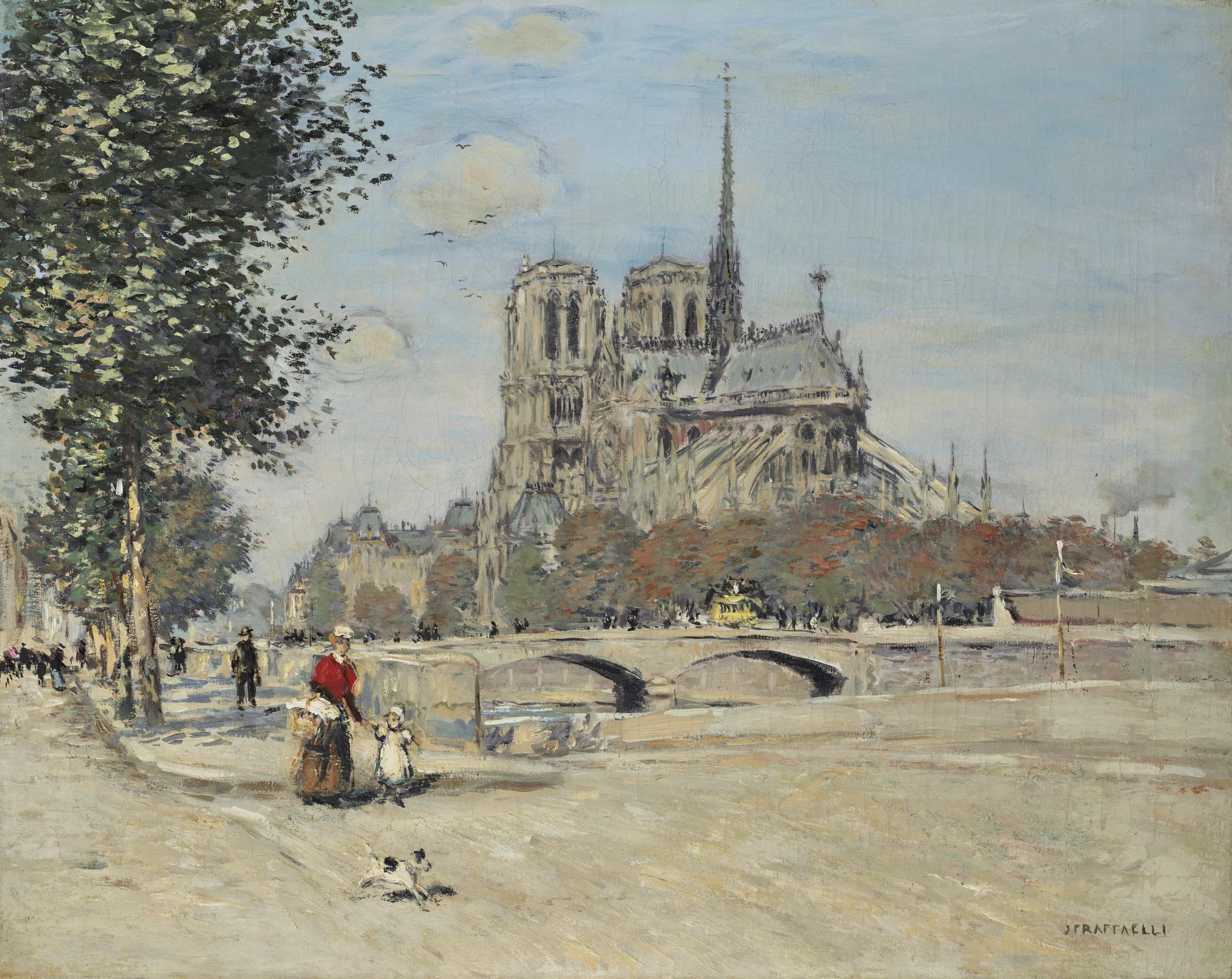 Notre-Dame de Paris et le pont de l'Archevêché by Jean-François