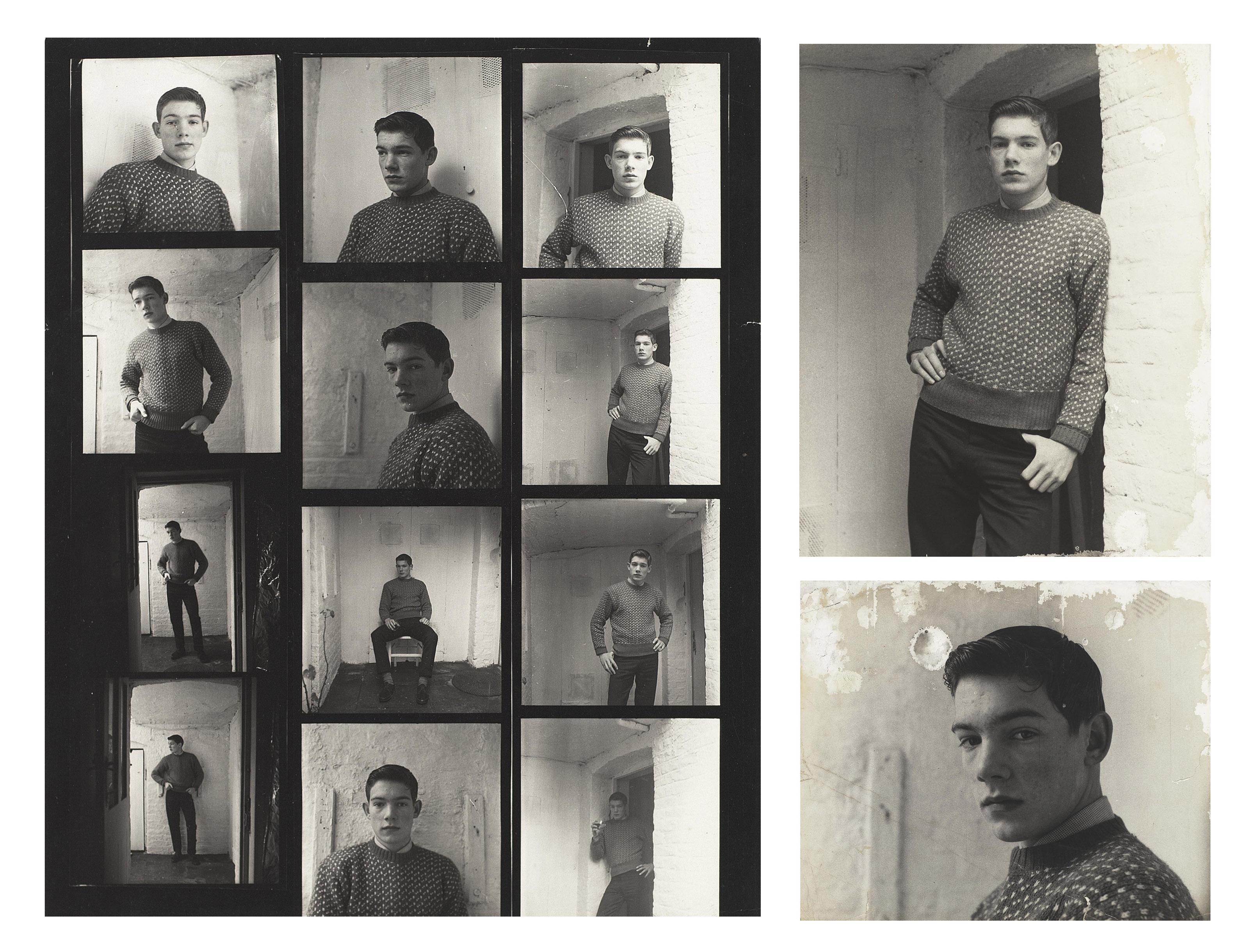 Sebastian Barker, Two Portraits And A Contact Sheet, 1961 By John 