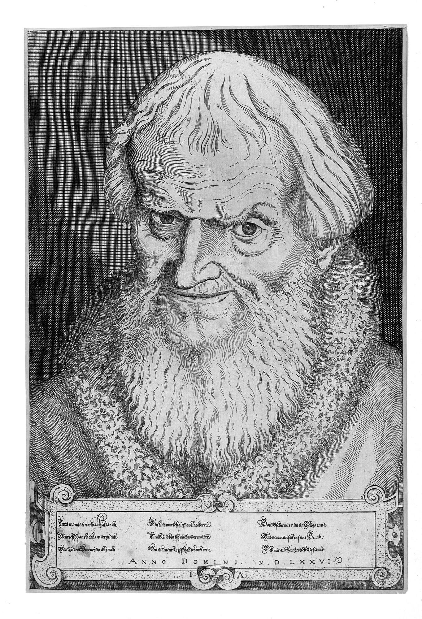 Bildnis Hans Sachs. by Jost Amman | Art.Salon