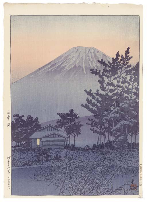 Yamanakako (Lake Yamanaka), 1936.11 Itako no tsuki (Moon over Itako ...