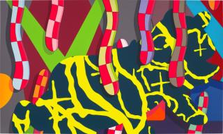 Sold at Auction: Brian Donnelly, KAWS (Né en 1974) & SUPREME LOUIS VUITTON  TROOPER Sérigraphie sur plexiglas 23 × 12 × 65 cm