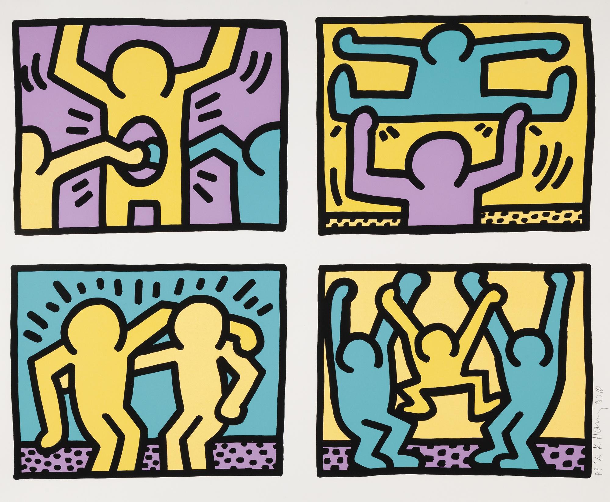 Pop Shop Quad I (L. Pg. 81) by Keith Haring | Art.Salon