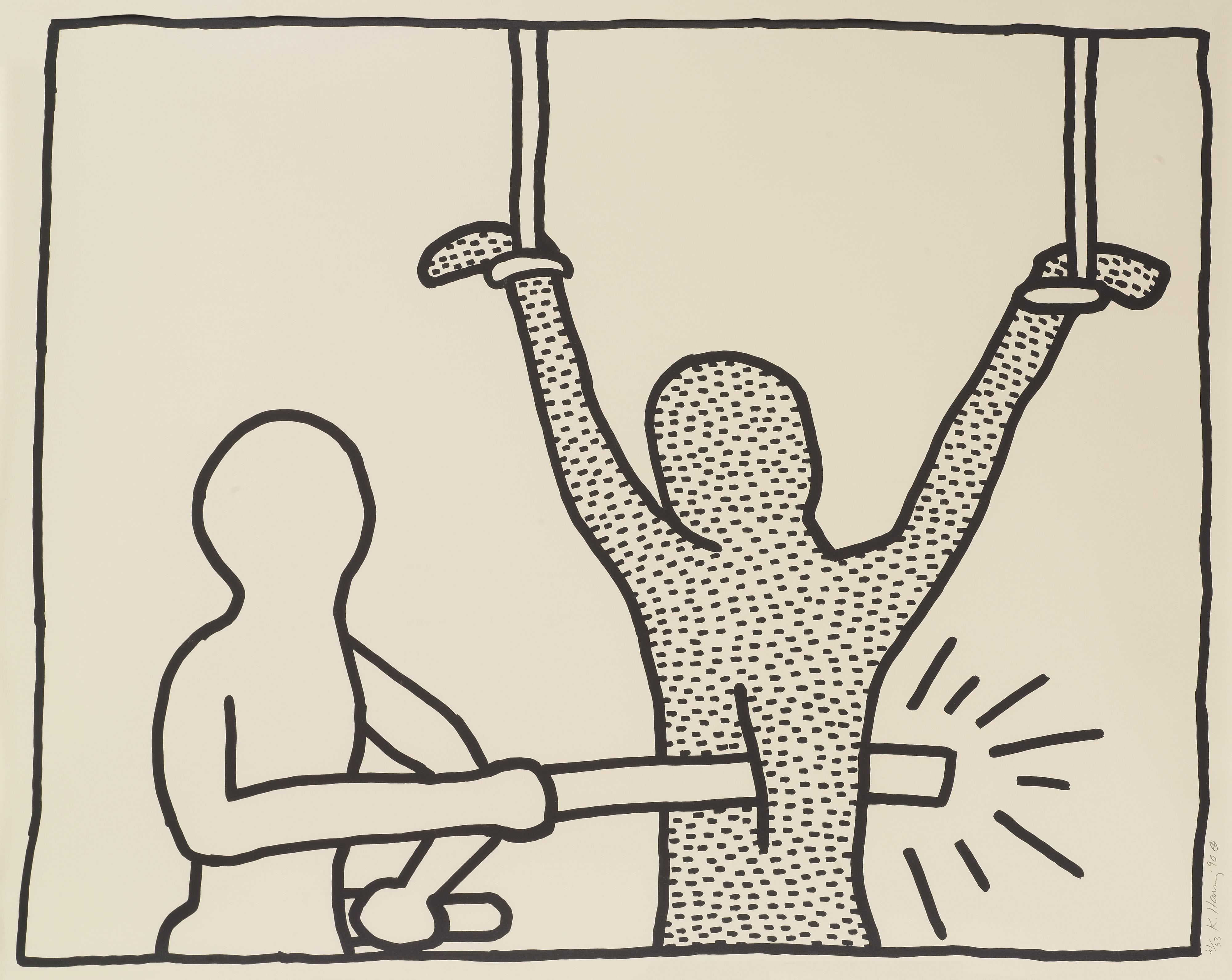 The Blueprint Drawings: One Plate By Keith Haring | Art.Salon