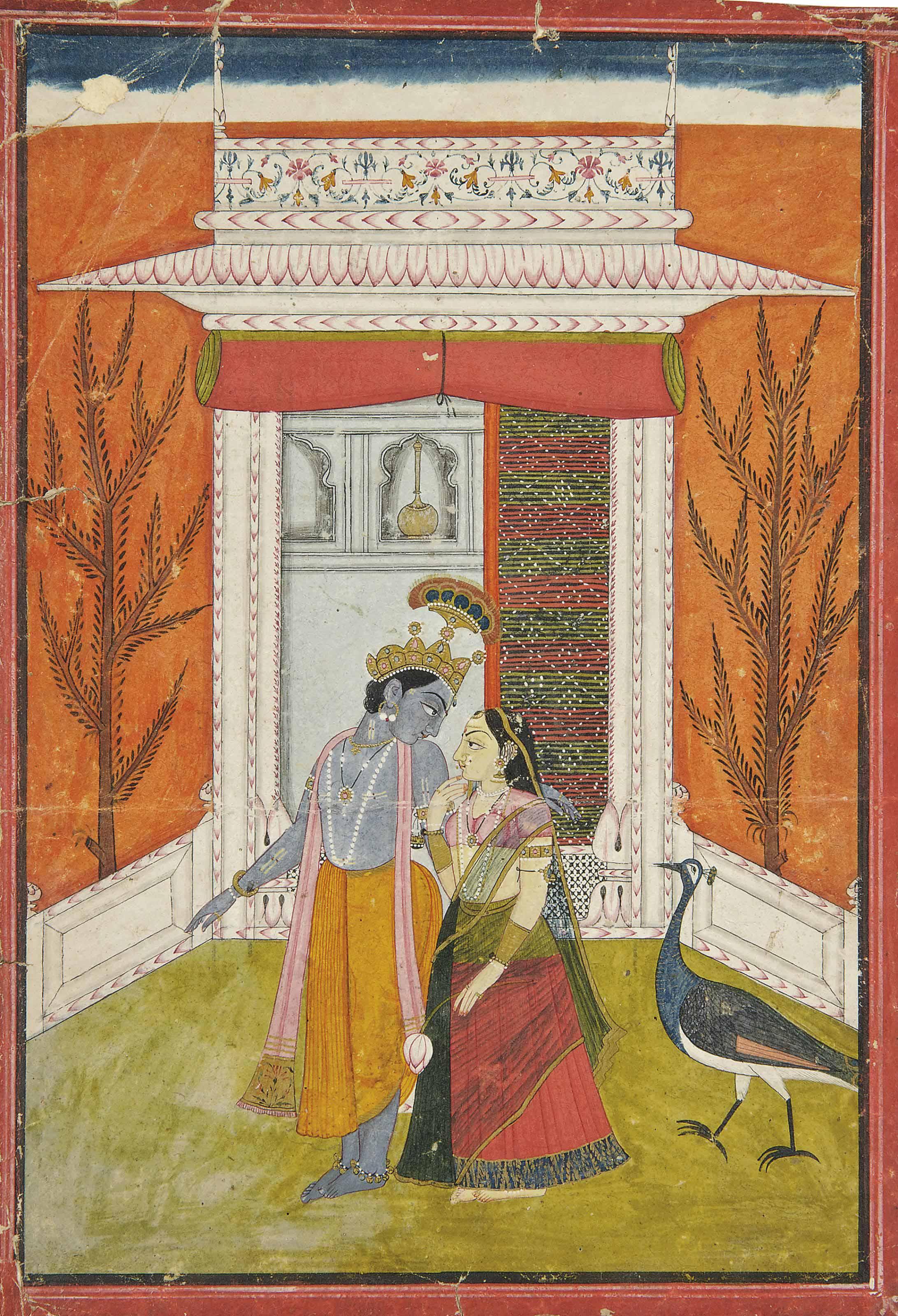 Krishna Embraces Radha | Art.Salon