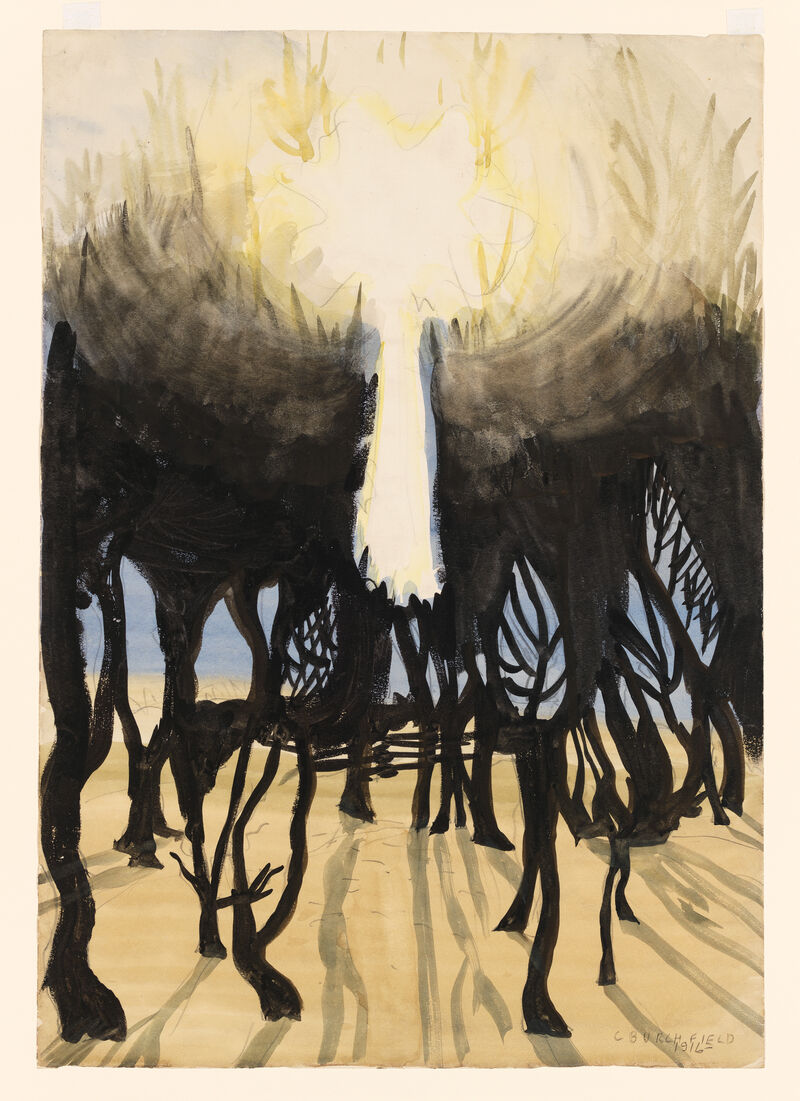 Charles Burchfield, Sunlight in Forest, 1916