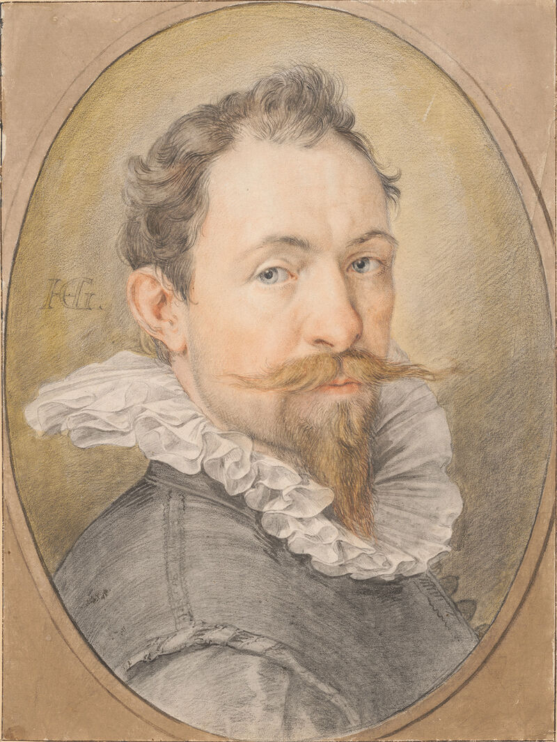 Hendrick Goltzius, Selbstbildnis, um 1593–1595