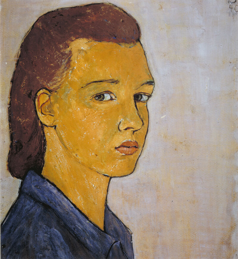 Charlotte Salomon Selbstbildnis / Selfportrait 1940-1942 Sammlung Jüdisches Museum Amsterdam / Collection of the Jewish Museum Amsterdam