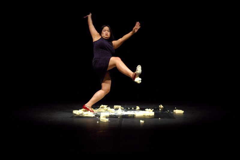 Melati Suryodarmo, Exergie-Butter Dance, Performed at VideoBrasil 15, Sao Paolo, Brazil (2006).