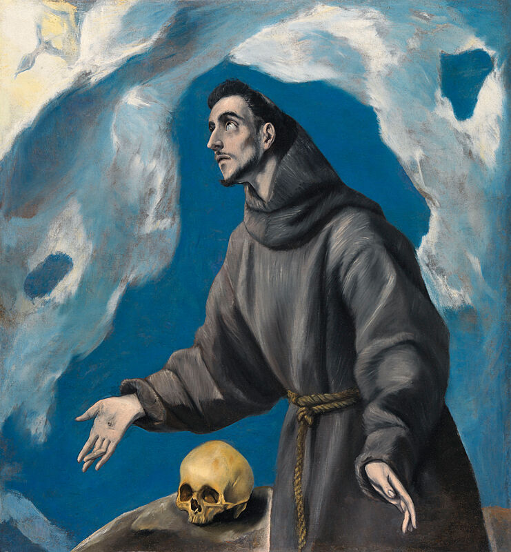 El Greco, 1541 - 1614 Saint Francis Receiving the Stigmata, 1590-95 Oil on canvas, 114 x 104 cm