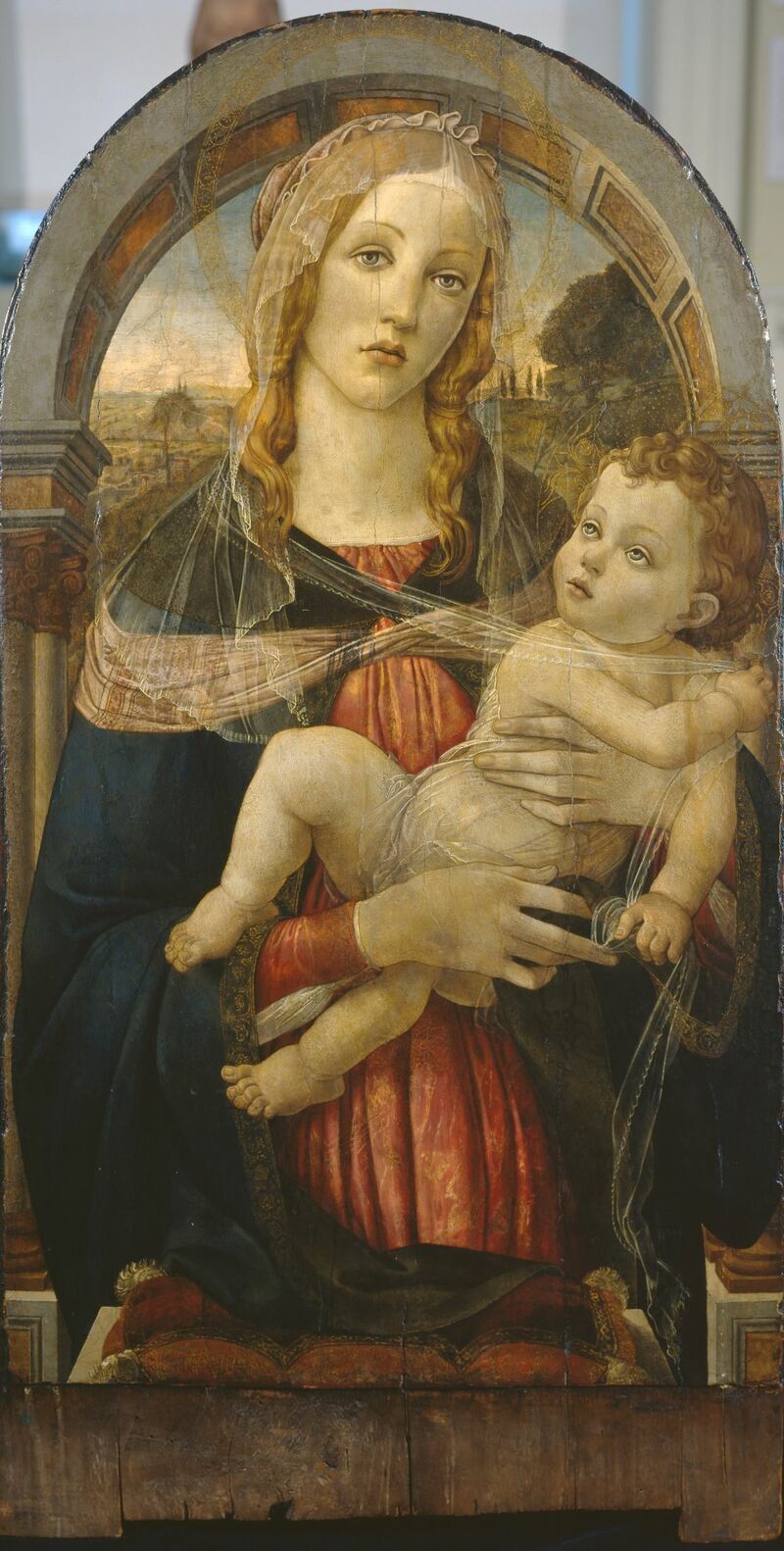 Umberto GiunF (1886-1970), Forgery in the manner of Sandro BoJcelli (1444/1445-1510), Virgin and Child, 1920s, egg tempera on wood panel,