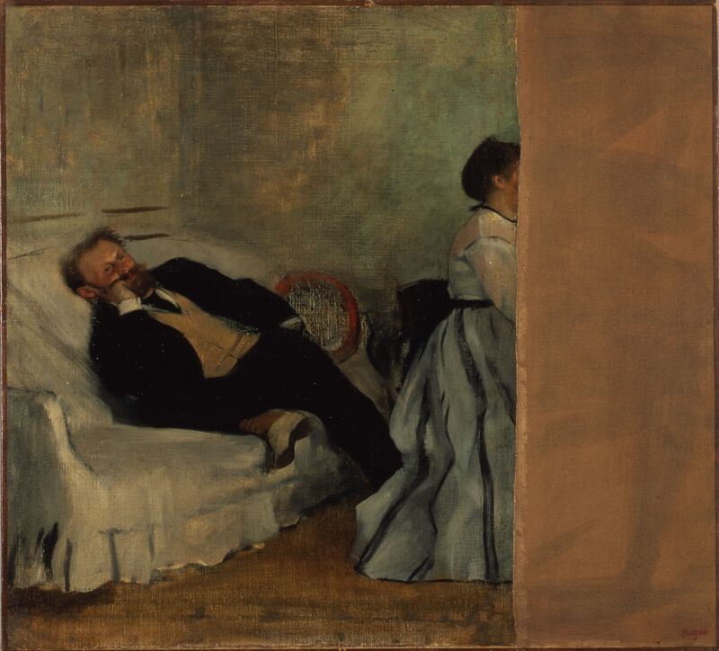 Edgar Degas, French, Paris 1834–1917 Paris, Monsieur and Madame Édouard Manet, 1868–69