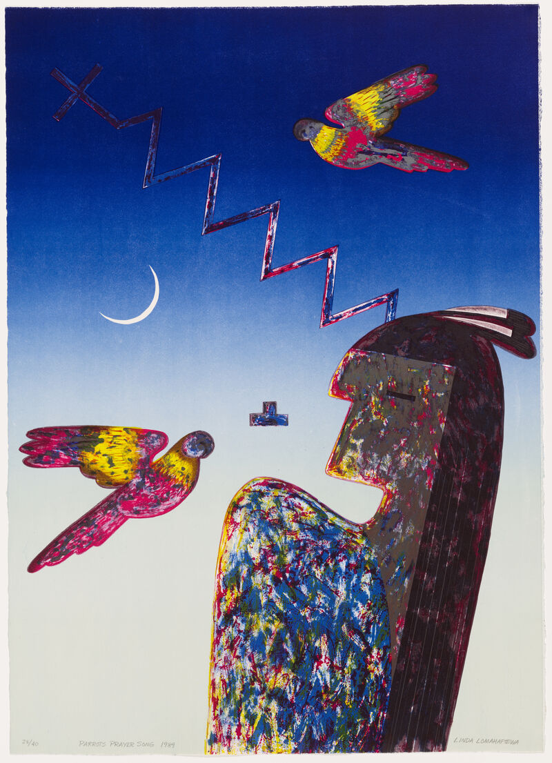 Linda Lomahaftewa (Hopi/Choctaw), Parrots Prayer Song, 1989,