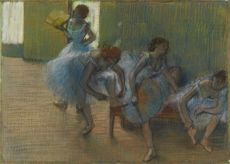 Edgar Degas, Dancers on a Bench, c. 1898