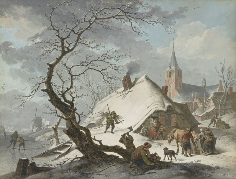 A Winter Scene, 1787, Hendrik Meyer (Dutch, 1744-1793)