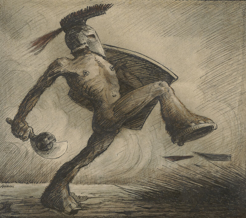 Alfred Kubin, Der Krieg, um 1918