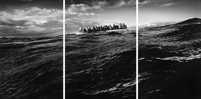 Robert Longo, Untitled (Raft at Sea), 2016–2017