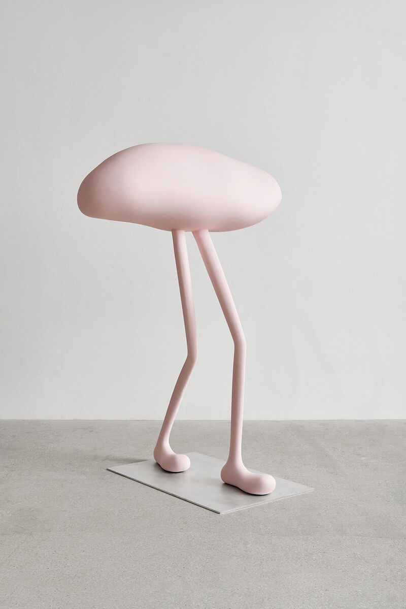 Erwin Wurm, Mind Bubble Walking Pink, 2024