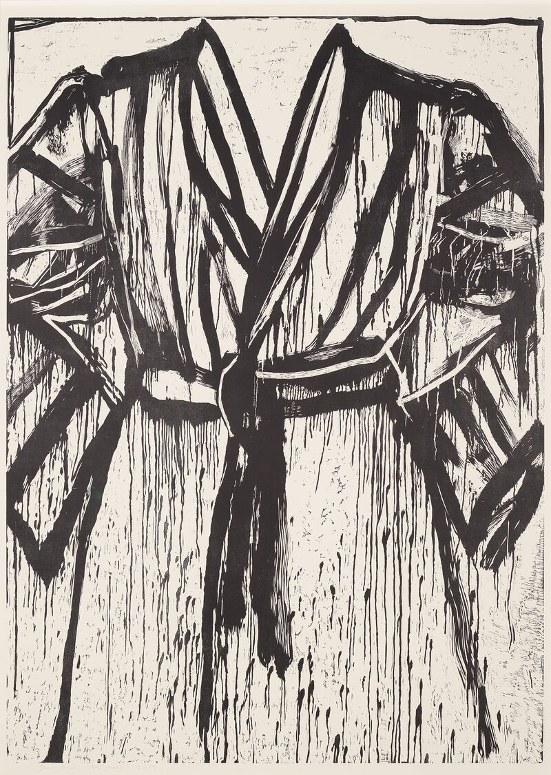 Jim Dine, B/W Robe BW proof, 2019