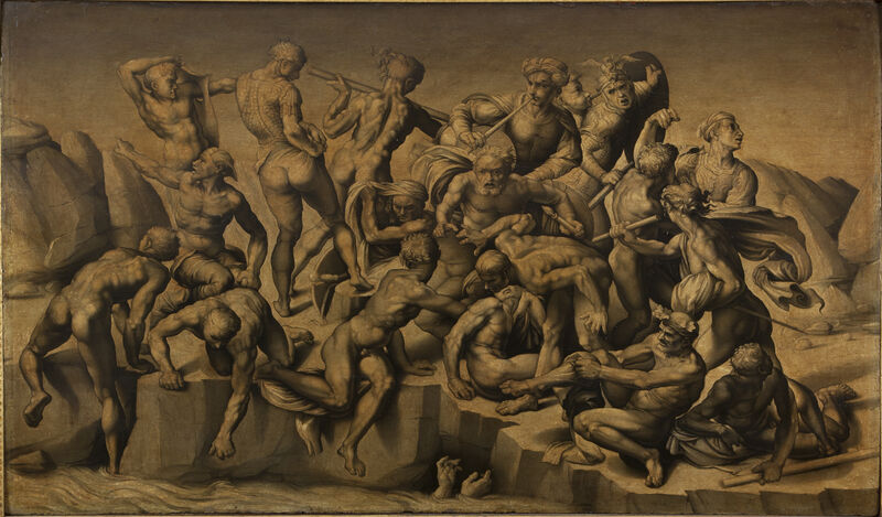 Bastiano da Sangallo, after Michelangelo Buonarroti, The Battle of Cascina (‘The Bathers’), c. 1542