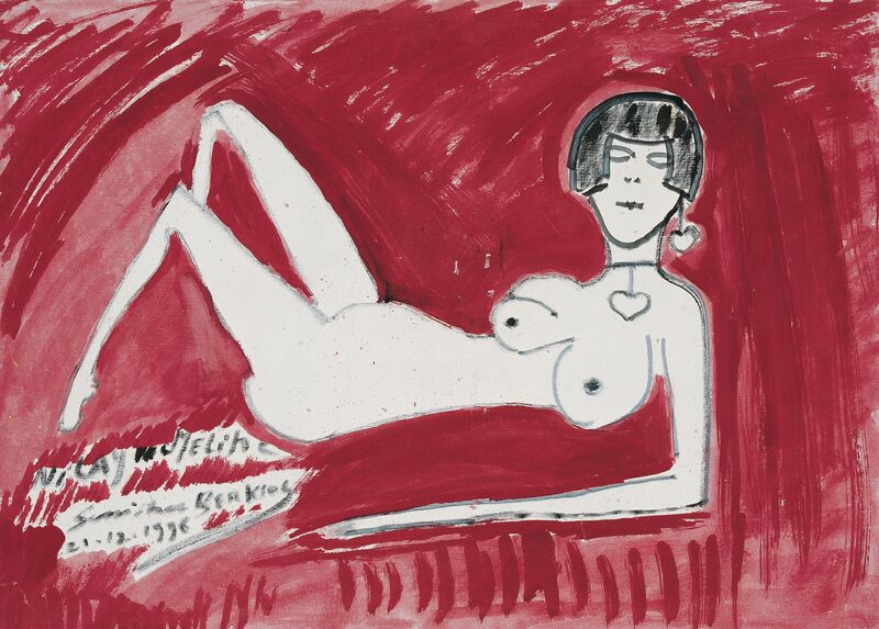 Semiha Berksoy, Nude (Self Portrait), 1996