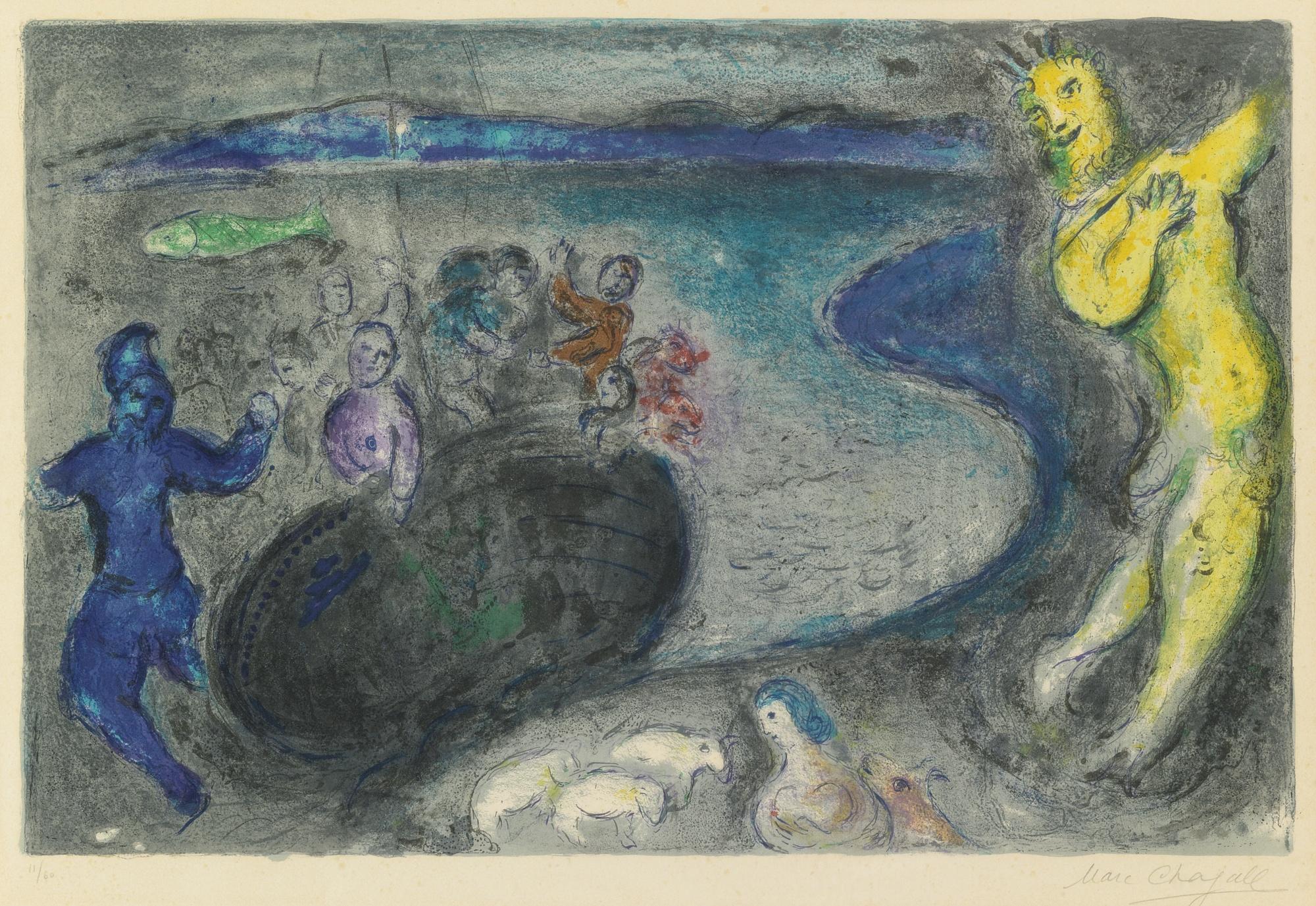 Captain Bryaxis'S Dream (M. 328) by Marc Chagall | Art.Salon