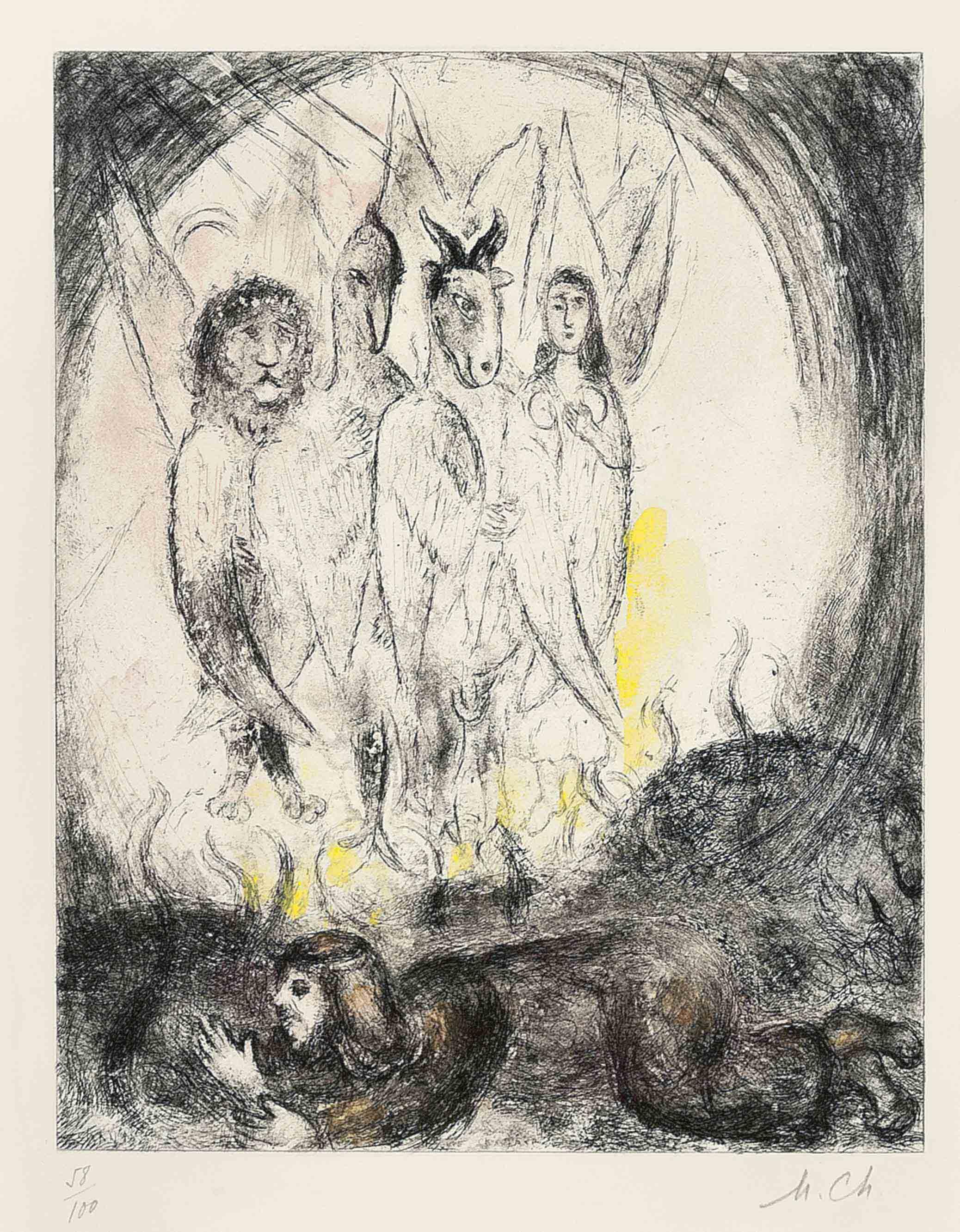 Dead Of Saül From The Bible Cramer Books 30 By Marc Chagall Art