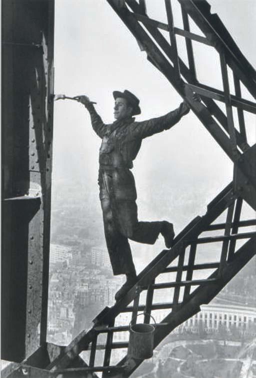 Painter of the Eiffel Tower, 1953 by Marc Riboud