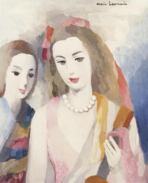 Deux Femmes By Marie Laurencin Artsalon 7412